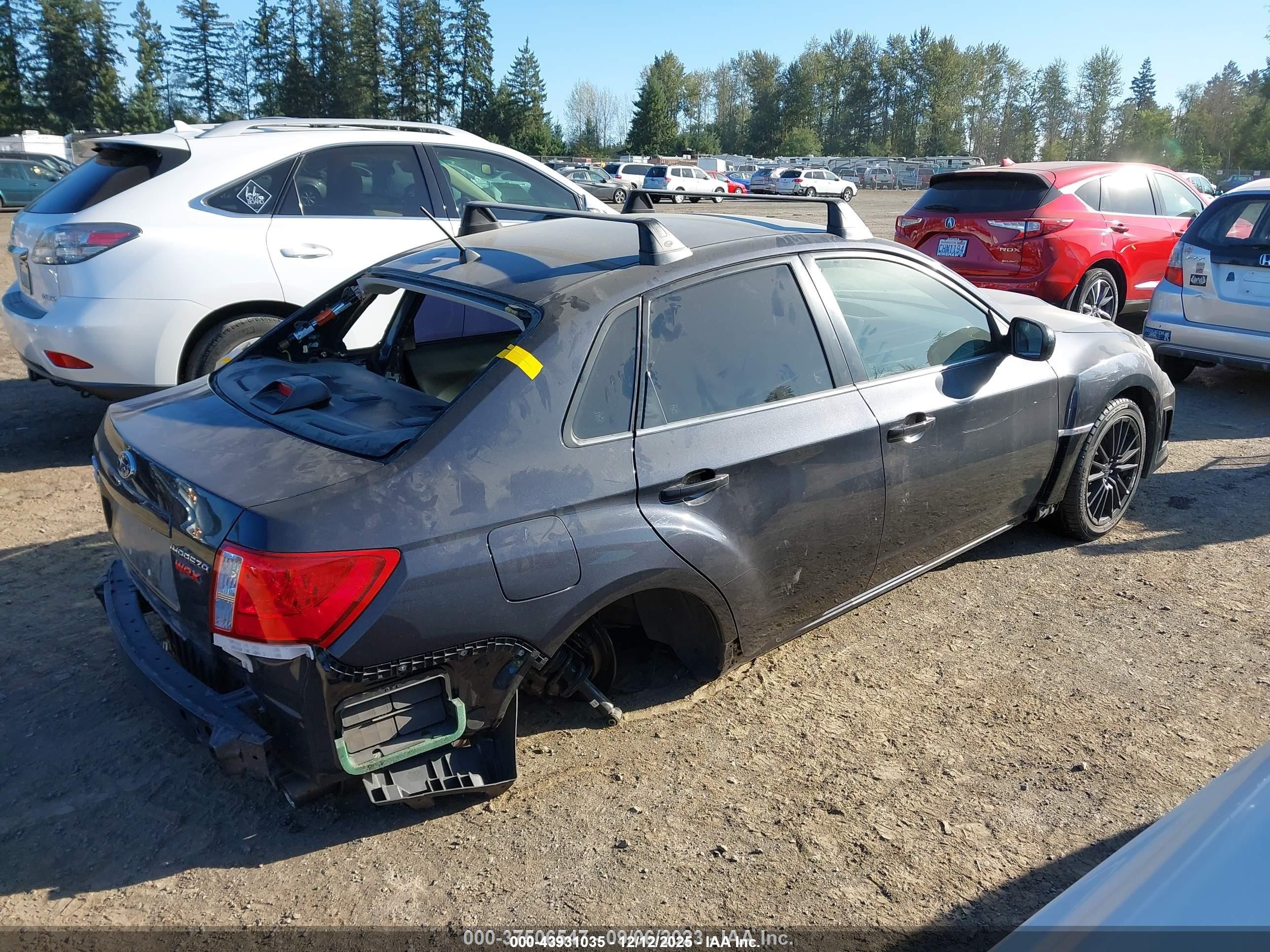 2014 Subaru Impreza Wrx   Серый vin: JF1GV7E65EG002465