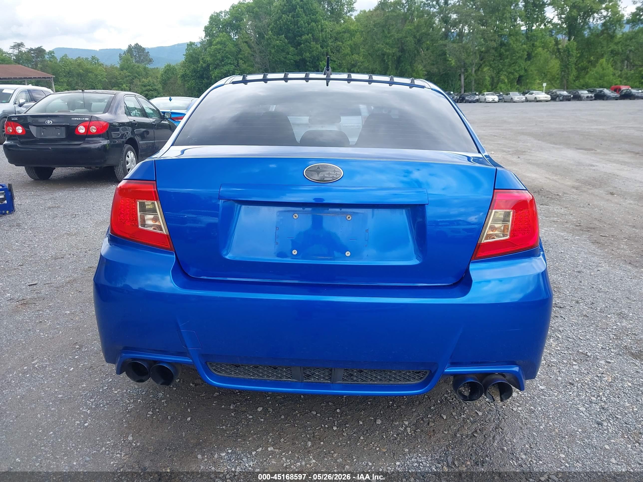 2014 Subaru Impreza Wrx   Blue vin: JF1GV7E65EG014583
