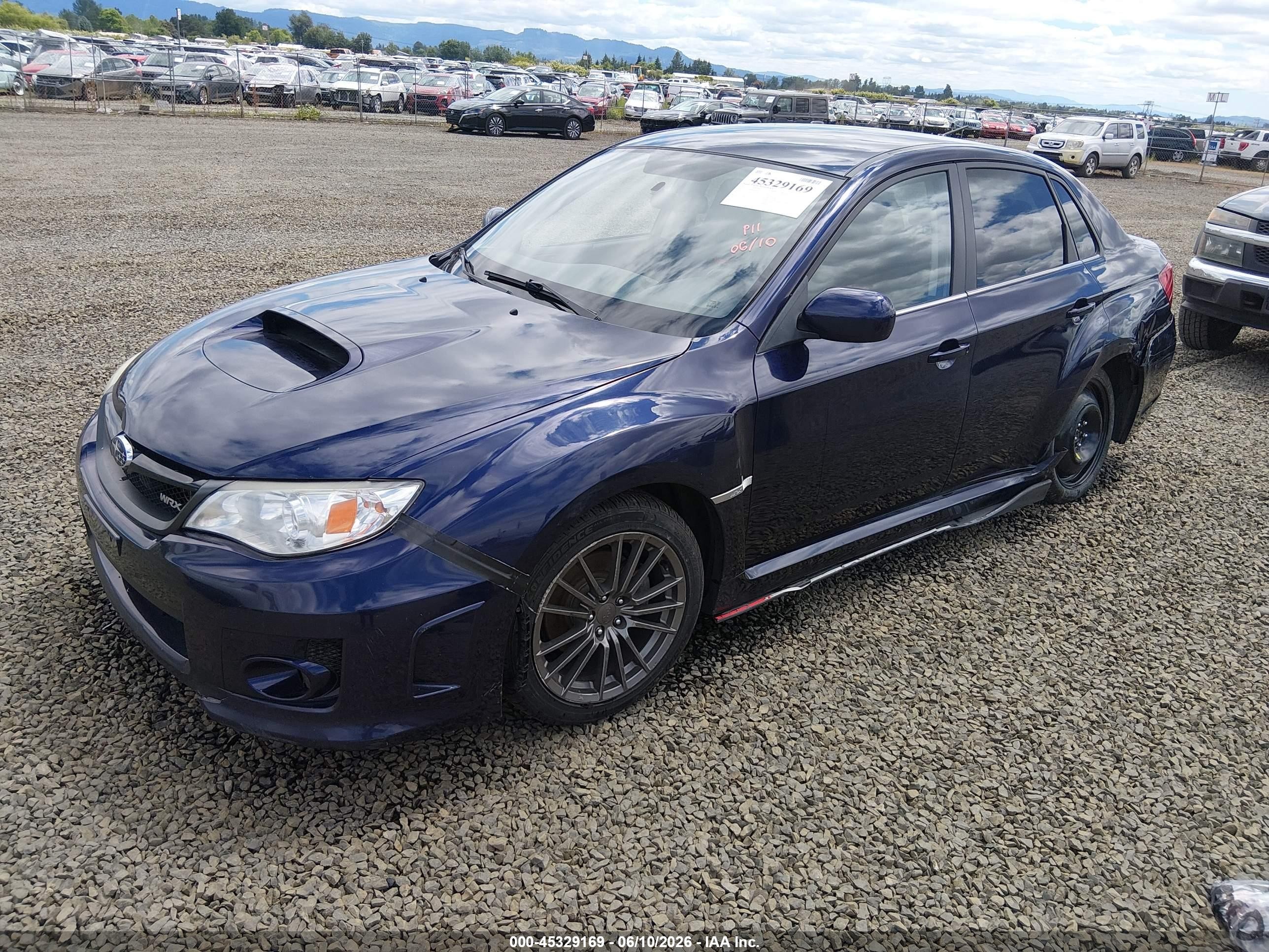 2013 Subaru Impreza Wrx   Dark Blue vin: JF1GV7E66DG003090