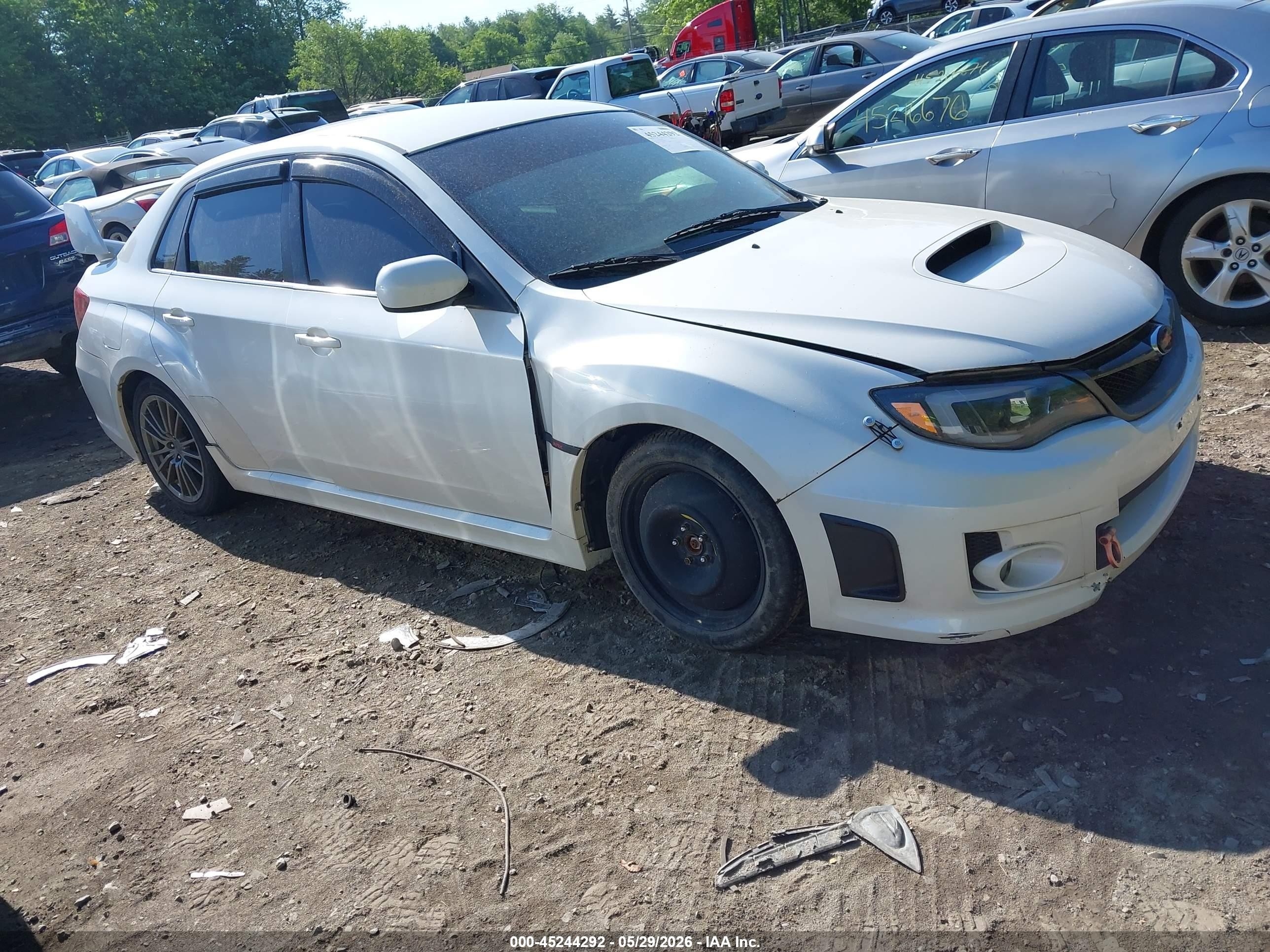 2012 Subaru Impreza Wrx White vin: JF1GV7E68CG002599