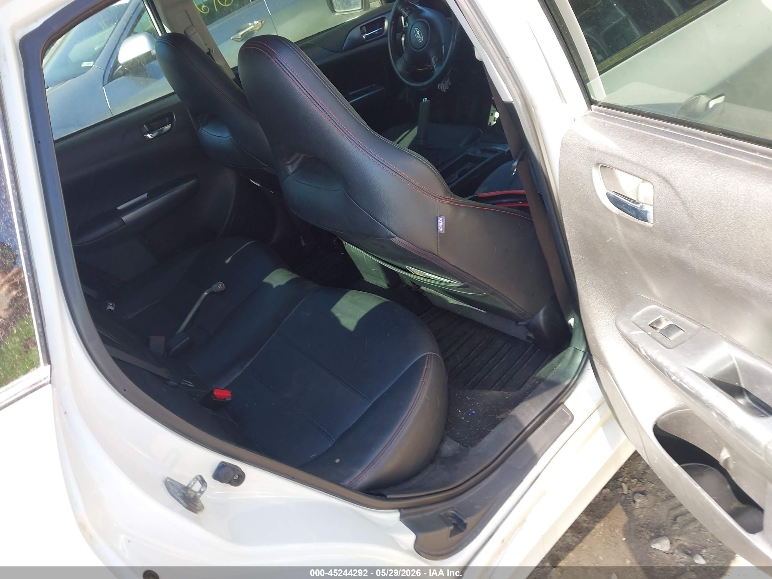2012 Subaru Impreza Wrx White vin: JF1GV7E68CG002599