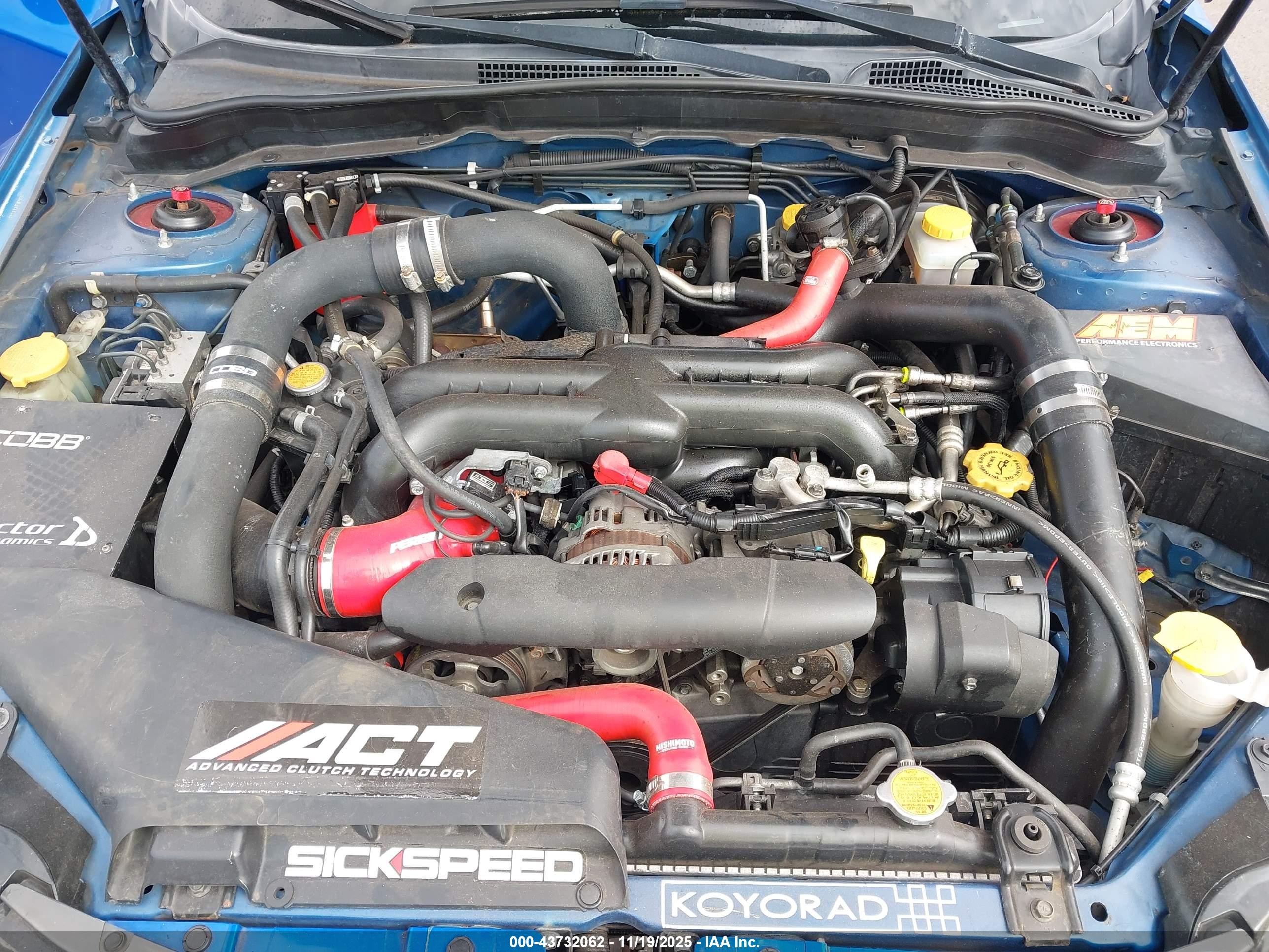 2014 Subaru Impreza Wrx   Blue vin: JF1GV7E68EG002024