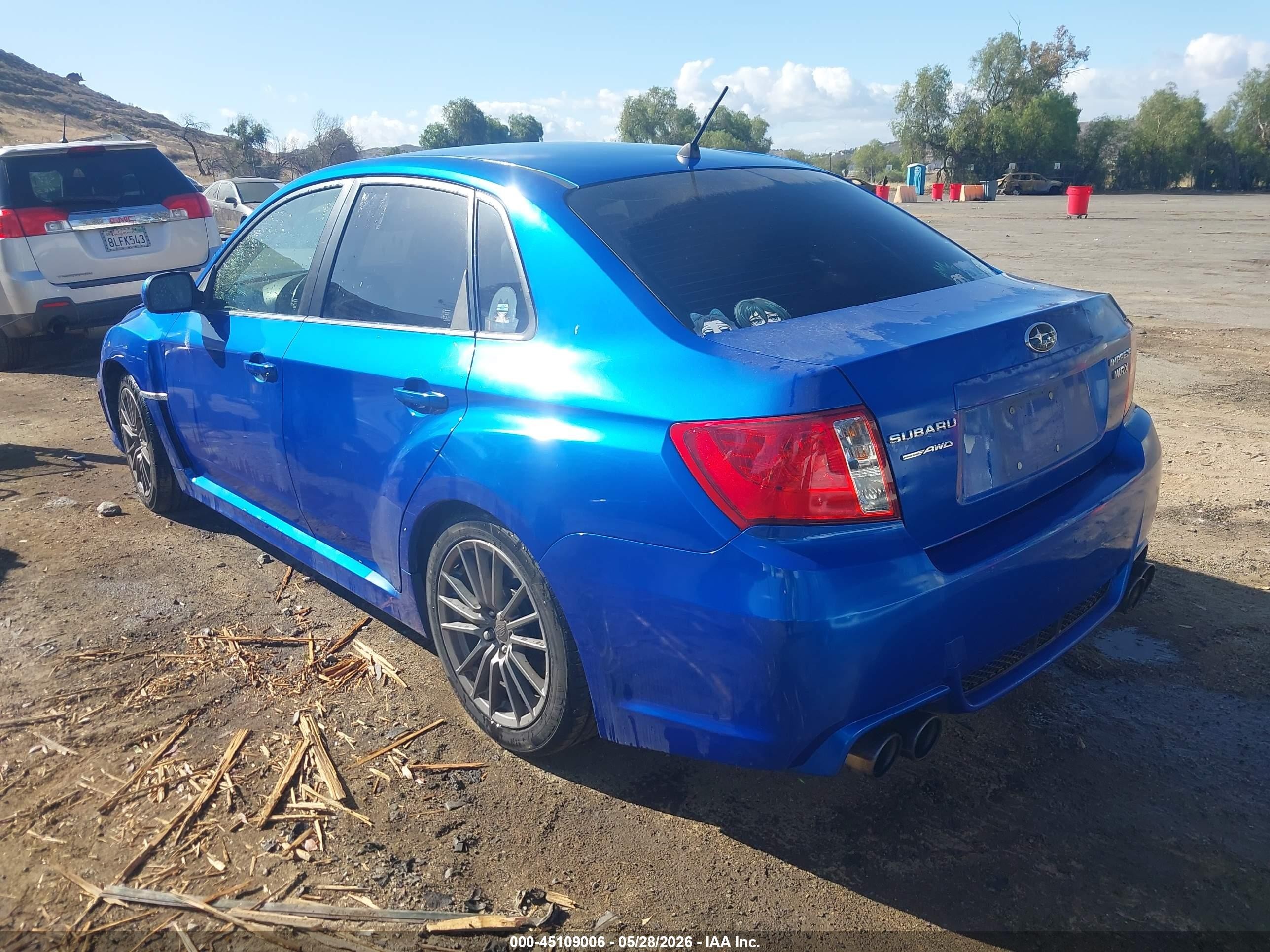 2014 Subaru Impreza Wrx   Синий vin: JF1GV7E69EG008656