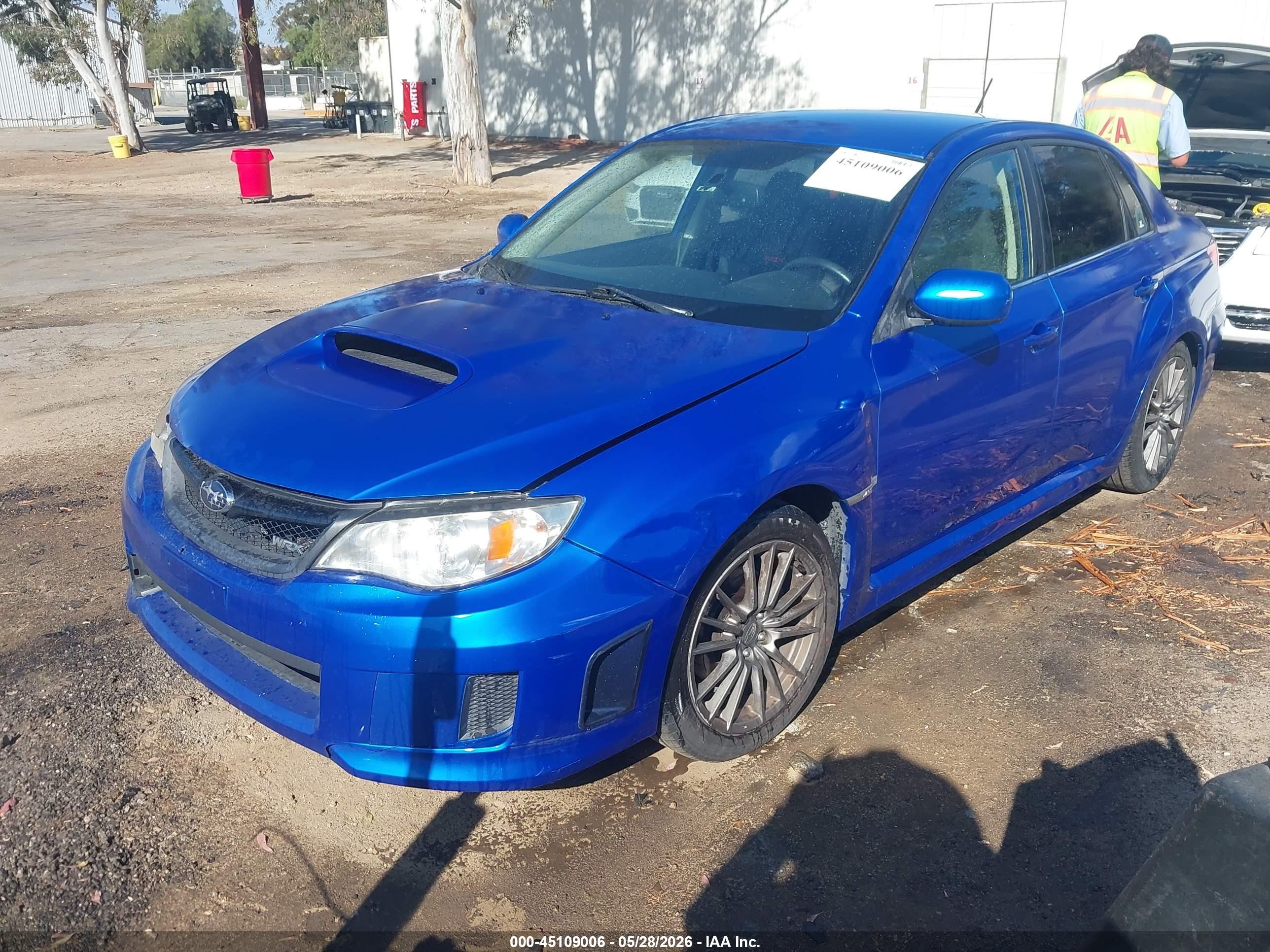 2014 Subaru Impreza Wrx   Синий vin: JF1GV7E69EG008656