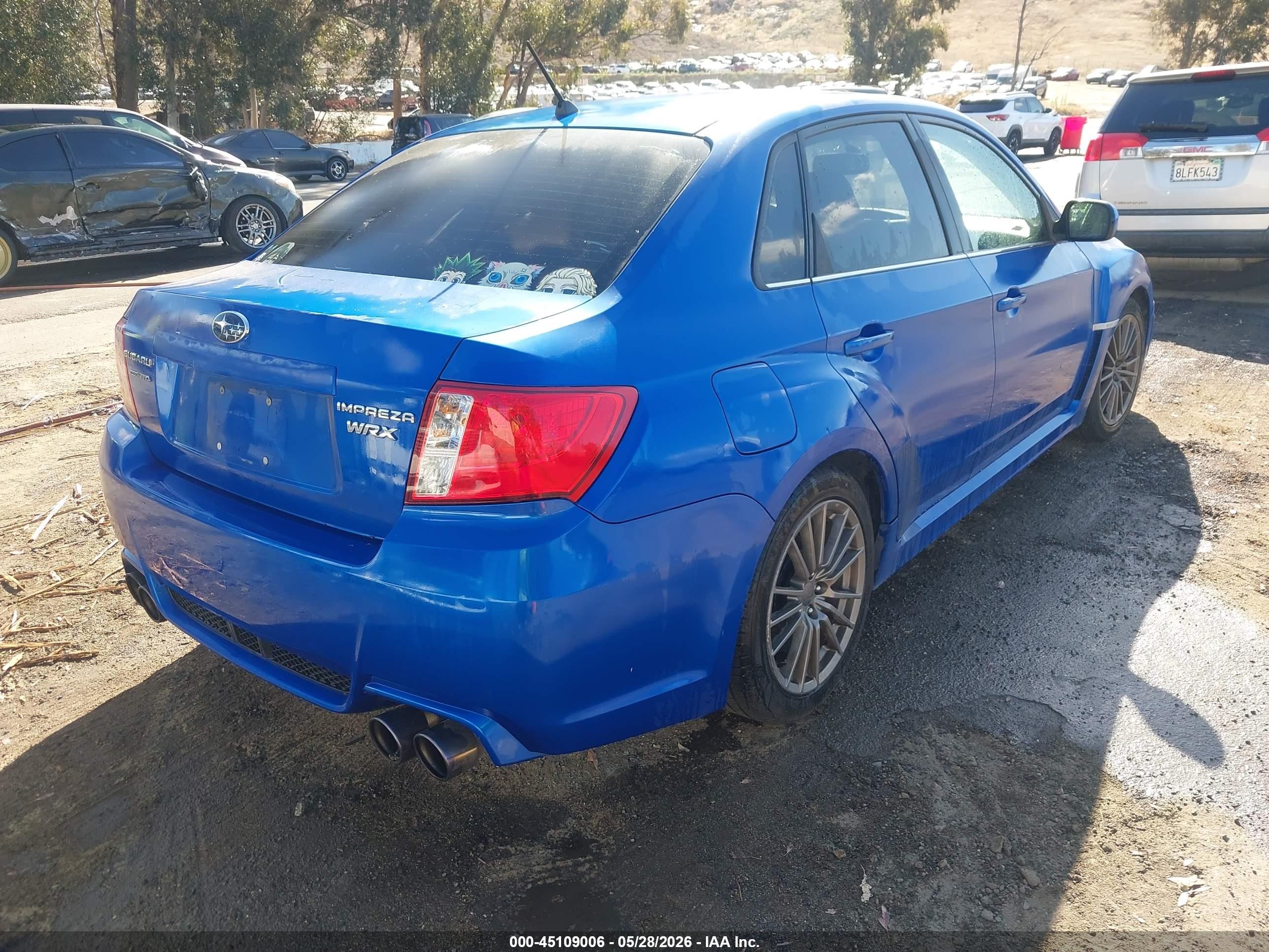 2014 Subaru Impreza Wrx   Синий vin: JF1GV7E69EG008656