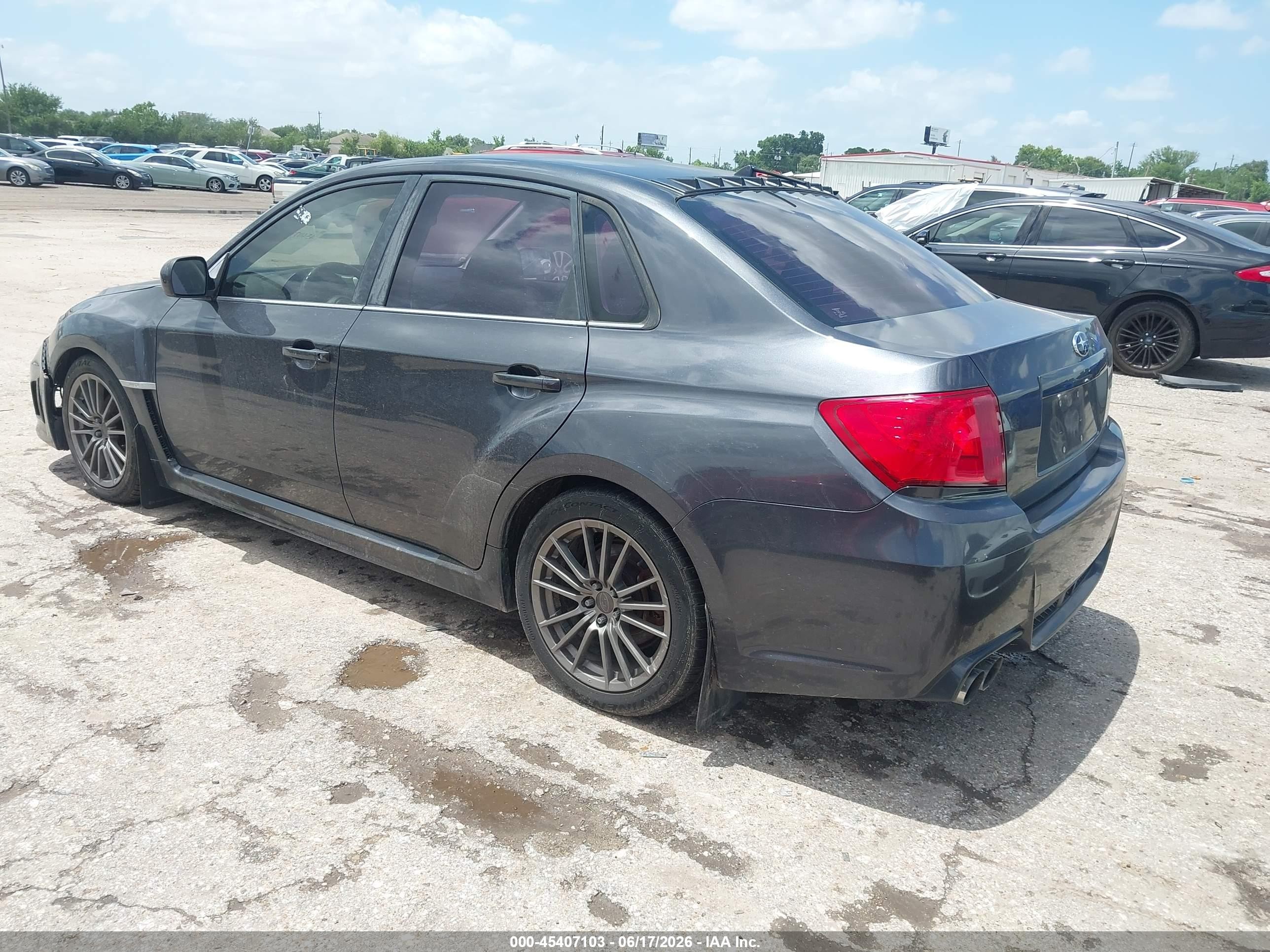 2014 Subaru Impreza Wrx   Gray vin: JF1GV7E69EG014053