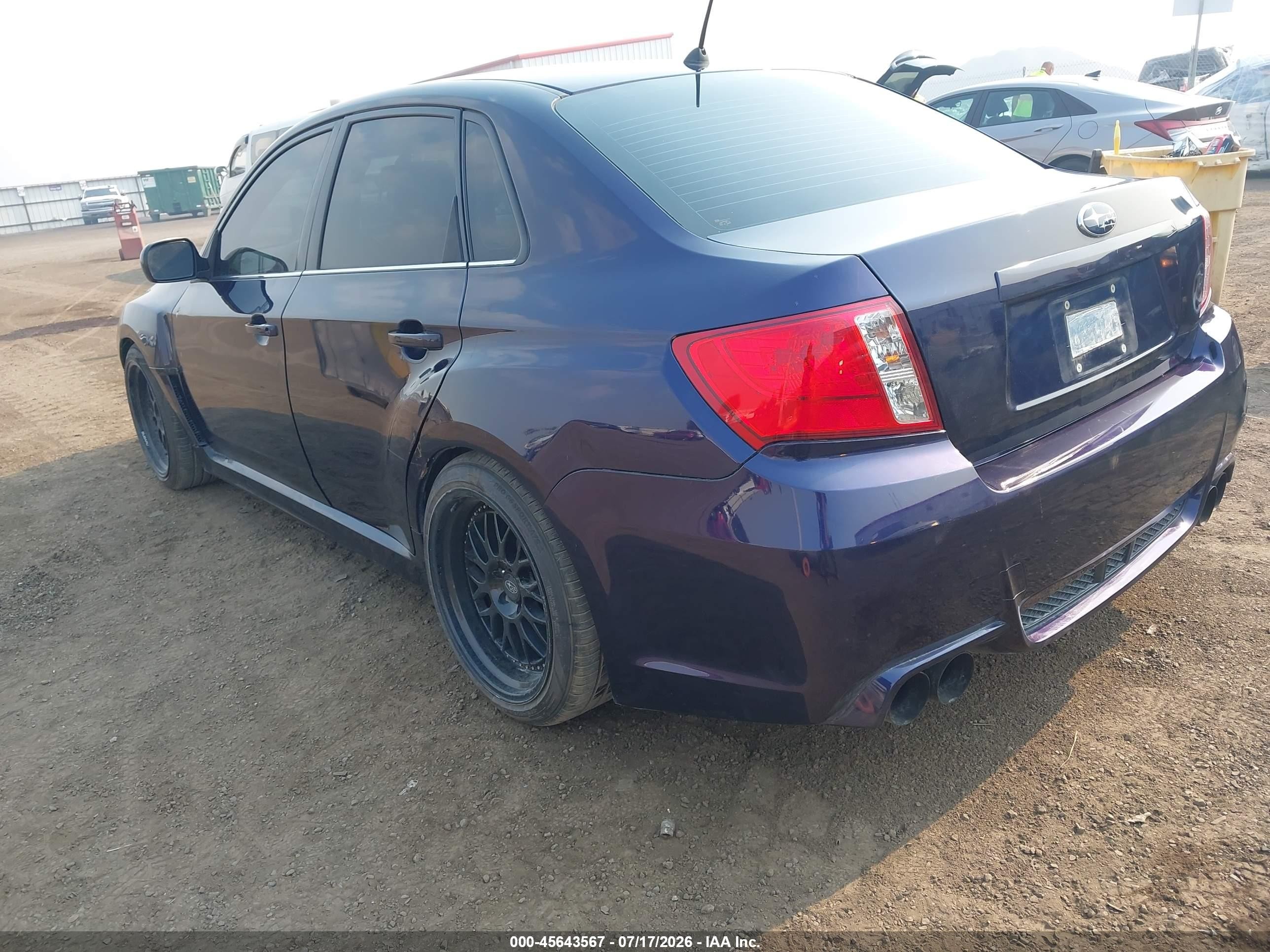 2012 Subaru Impreza Wrx Dark Blue vin: JF1GV7E6XCG019582