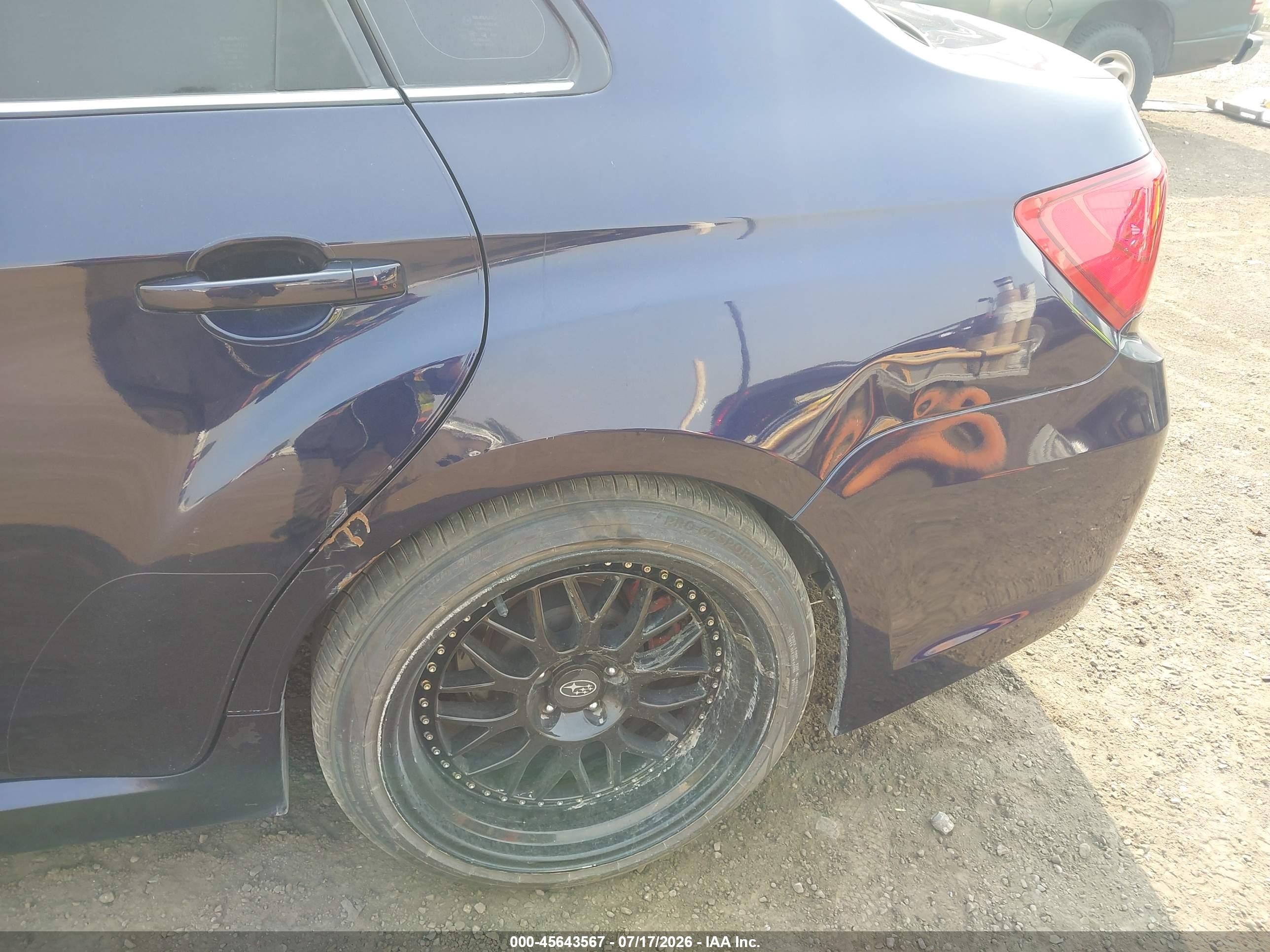 2012 Subaru Impreza Wrx Dark Blue vin: JF1GV7E6XCG019582