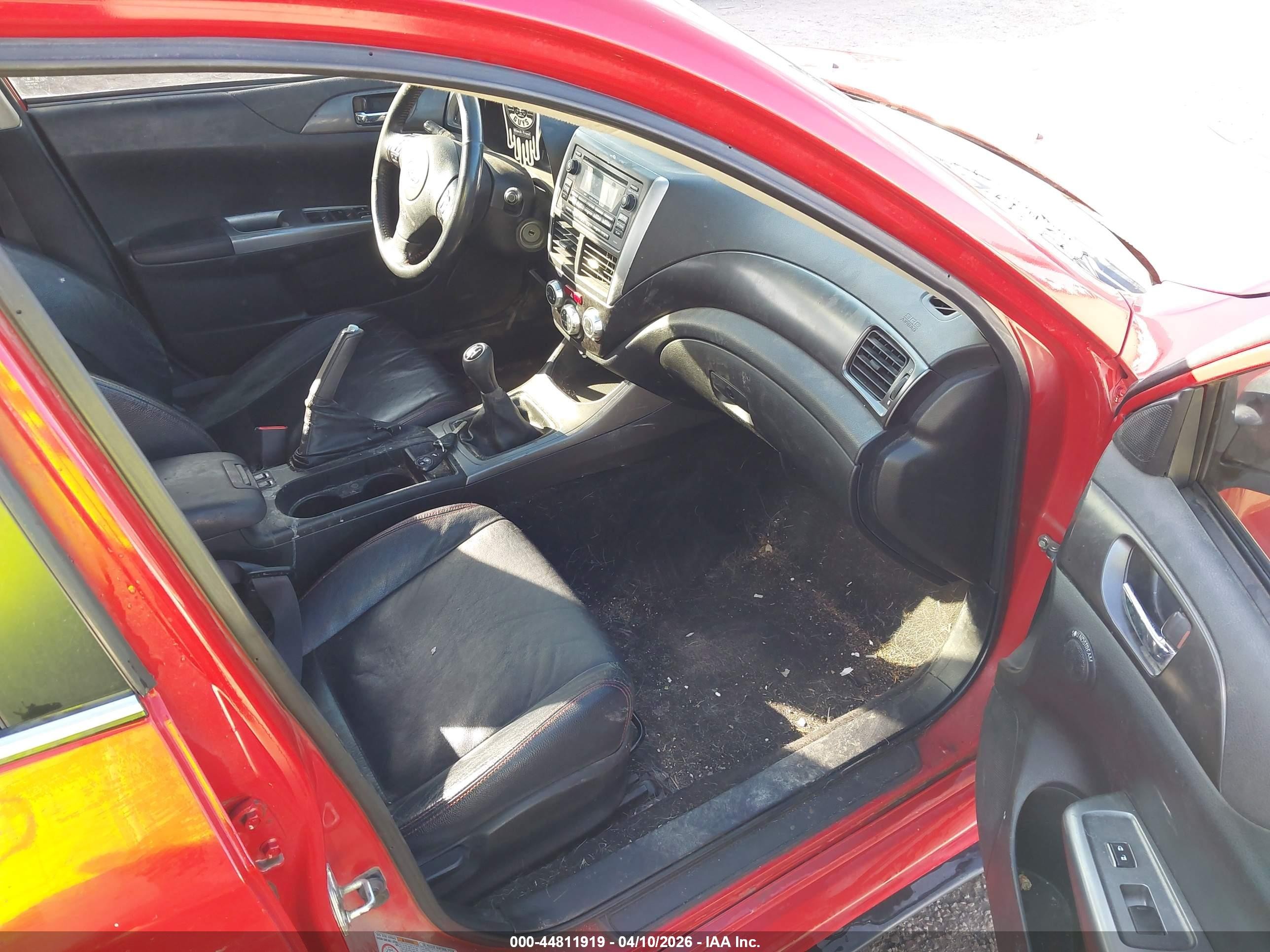 2012 Subaru Impreza Wrx Limited Red vin: JF1GV7F60CG016964