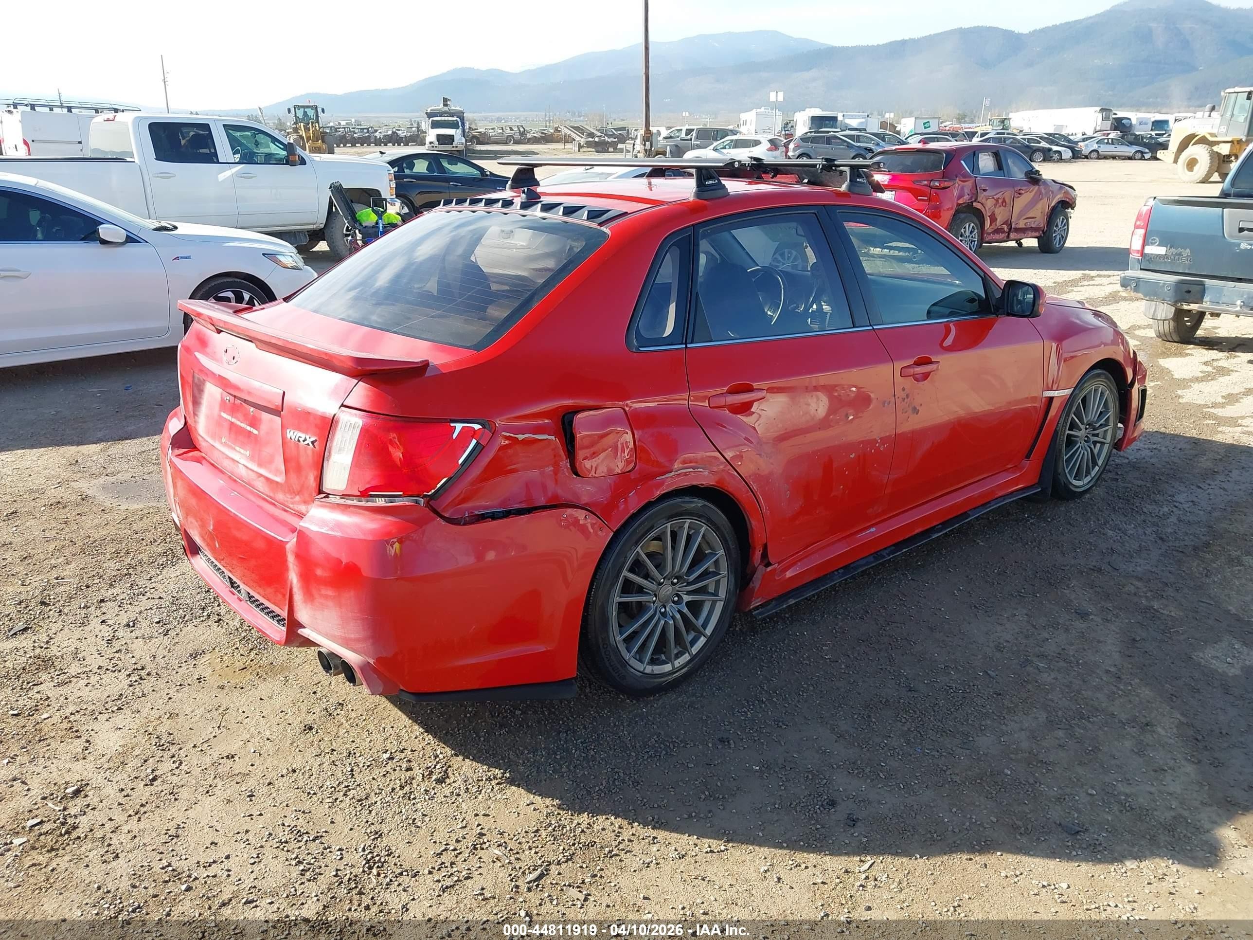 2012 Subaru Impreza Wrx Limited Red vin: JF1GV7F60CG016964