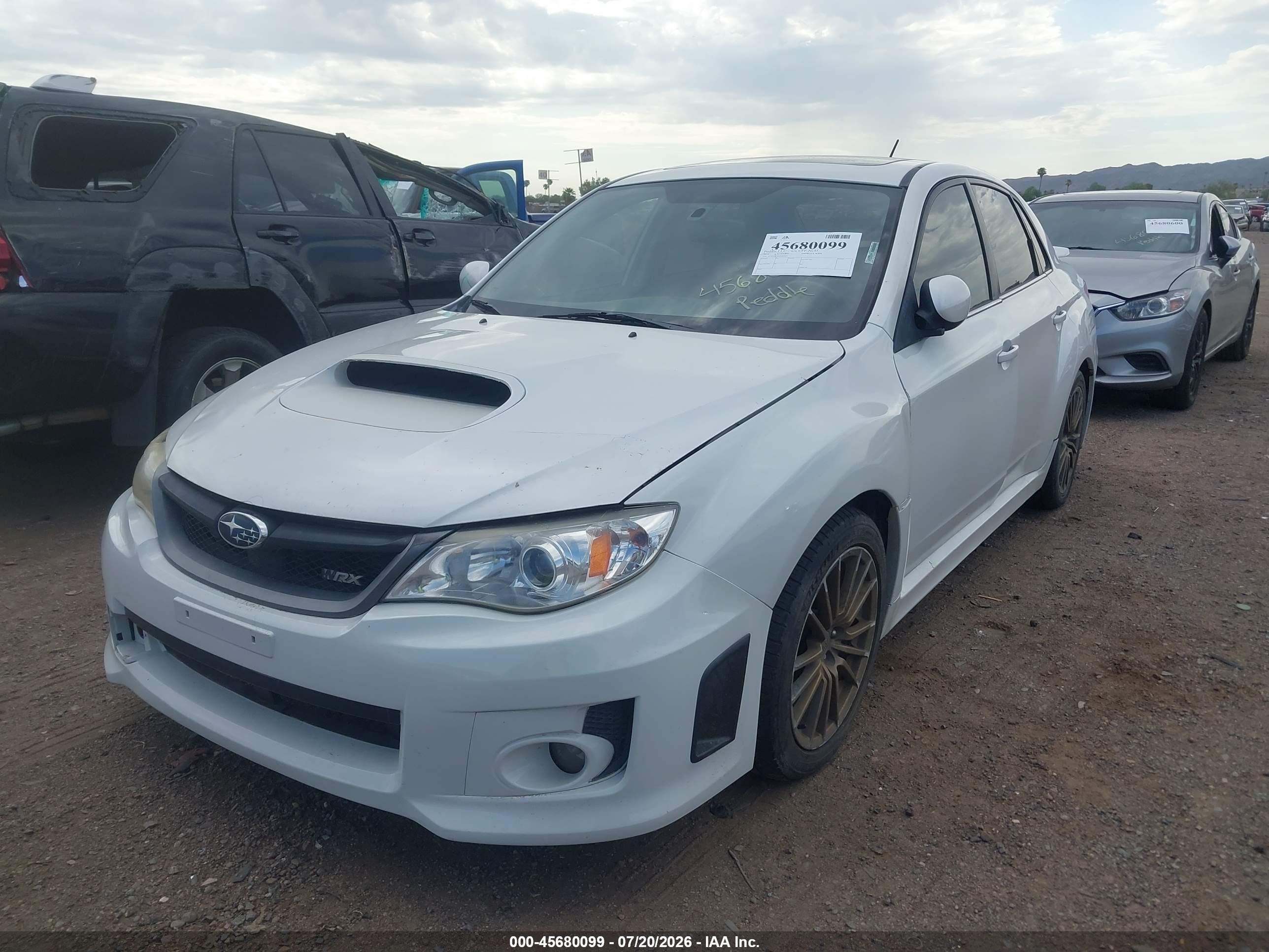 2014 Subaru Impreza Wrx Limited White vin: JF1GV7F60EG003859