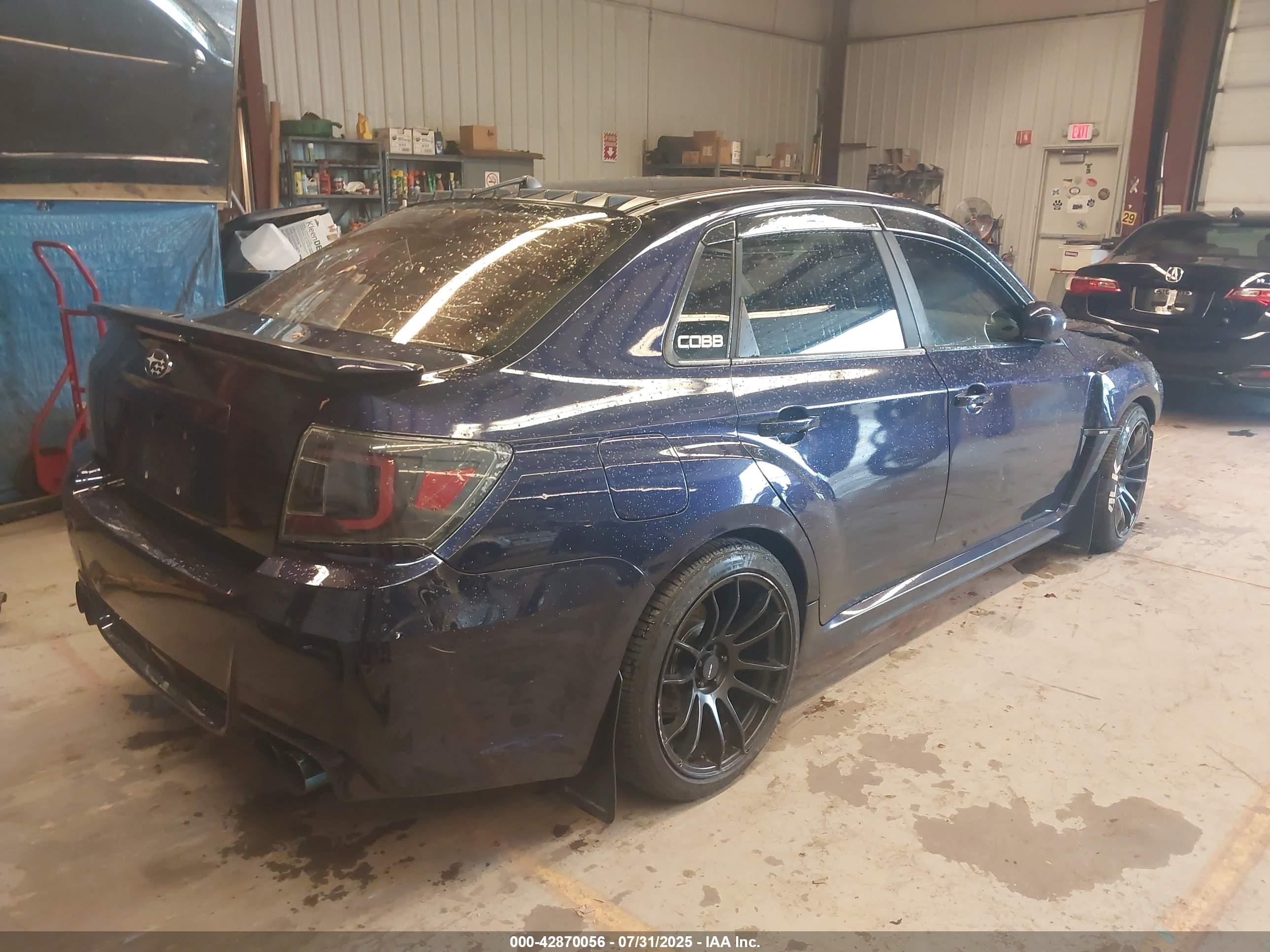 2014 Subaru Impreza Wrx Premium Blue vin: JF1GV7F60EG004509