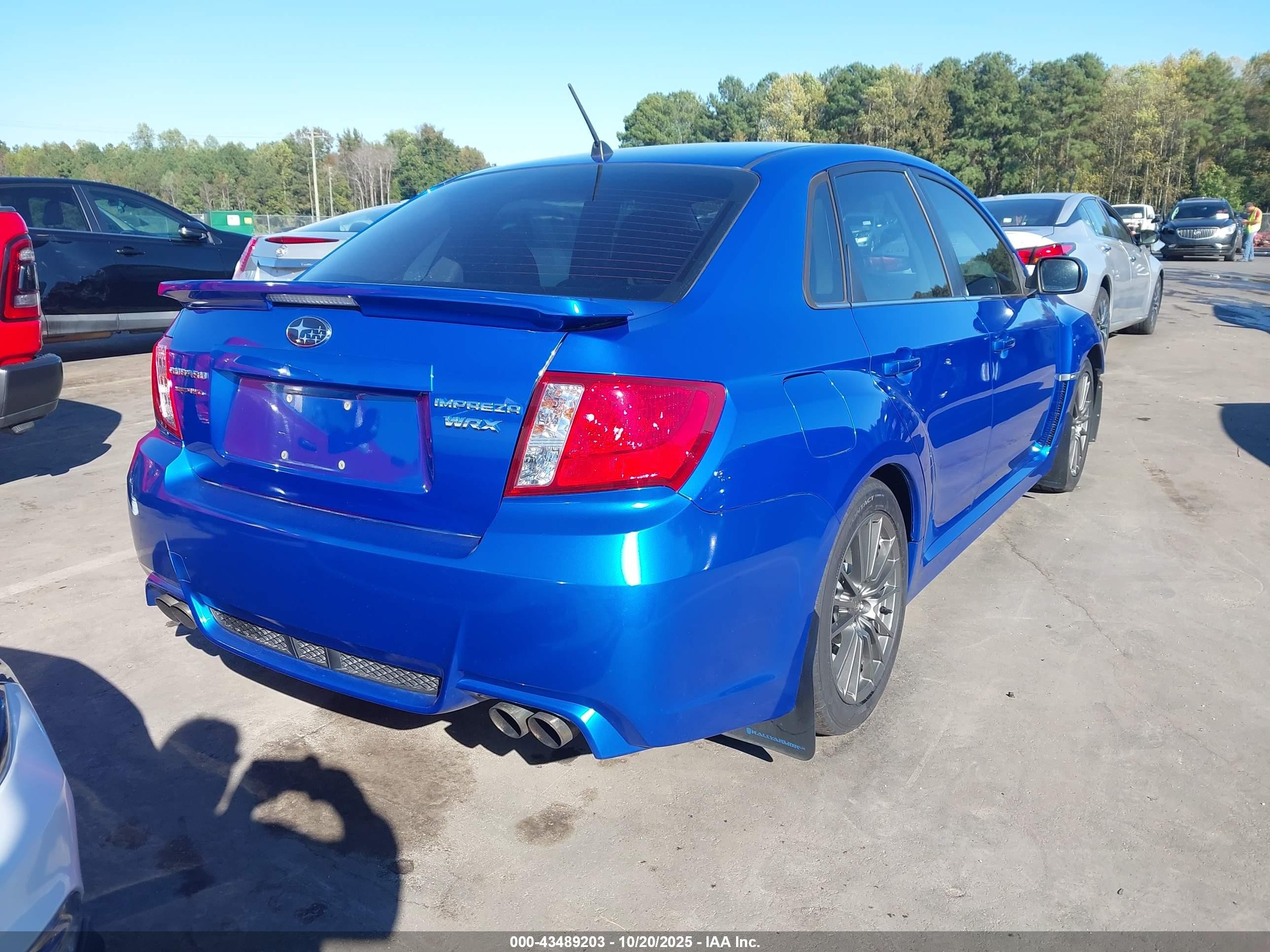 2014 Subaru Impreza Wrx Premium Blue vin: JF1GV7F60EG010150