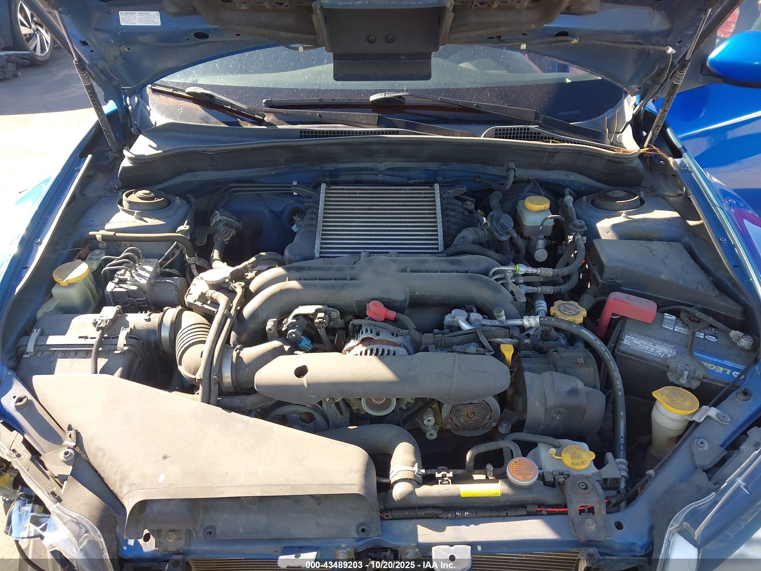 2014 Subaru Impreza Wrx Premium Blue vin: JF1GV7F60EG010150