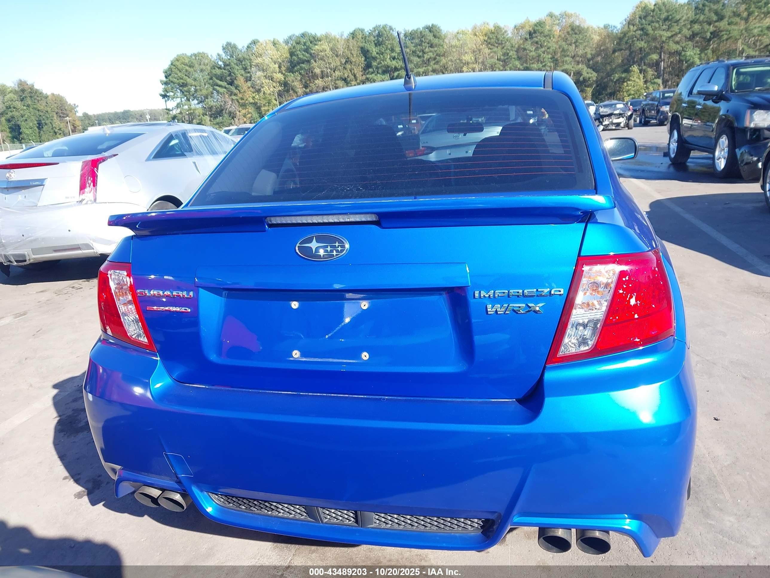 2014 Subaru Impreza Wrx Premium Blue vin: JF1GV7F60EG010150