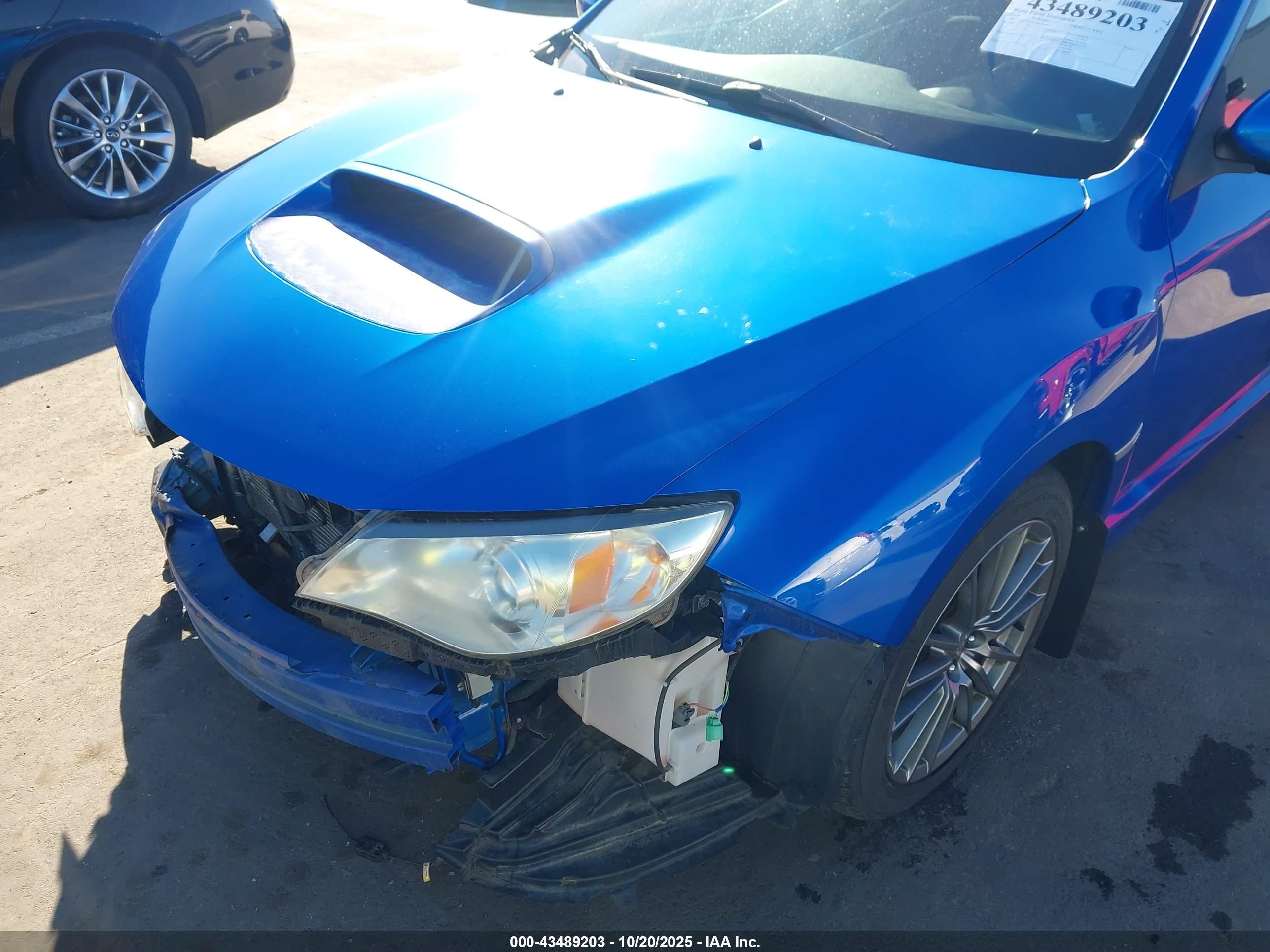 2014 Subaru Impreza Wrx Premium Blue vin: JF1GV7F60EG010150