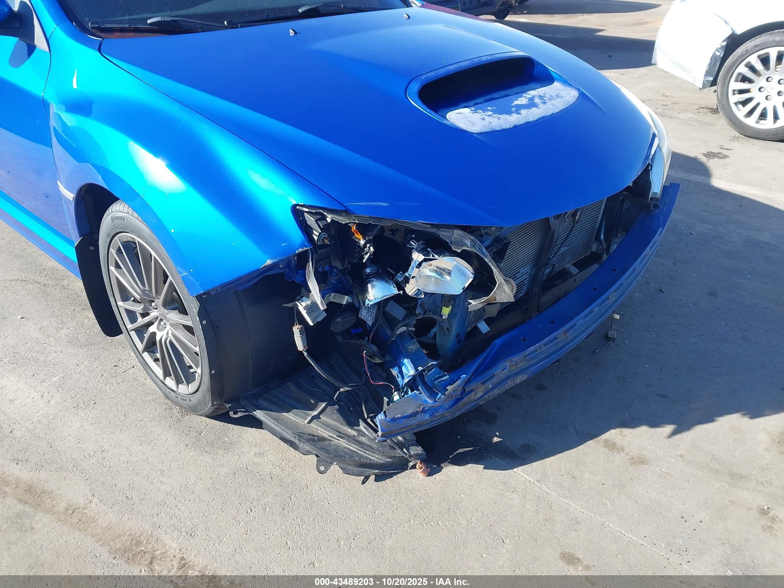 2014 Subaru Impreza Wrx Premium Blue vin: JF1GV7F60EG010150