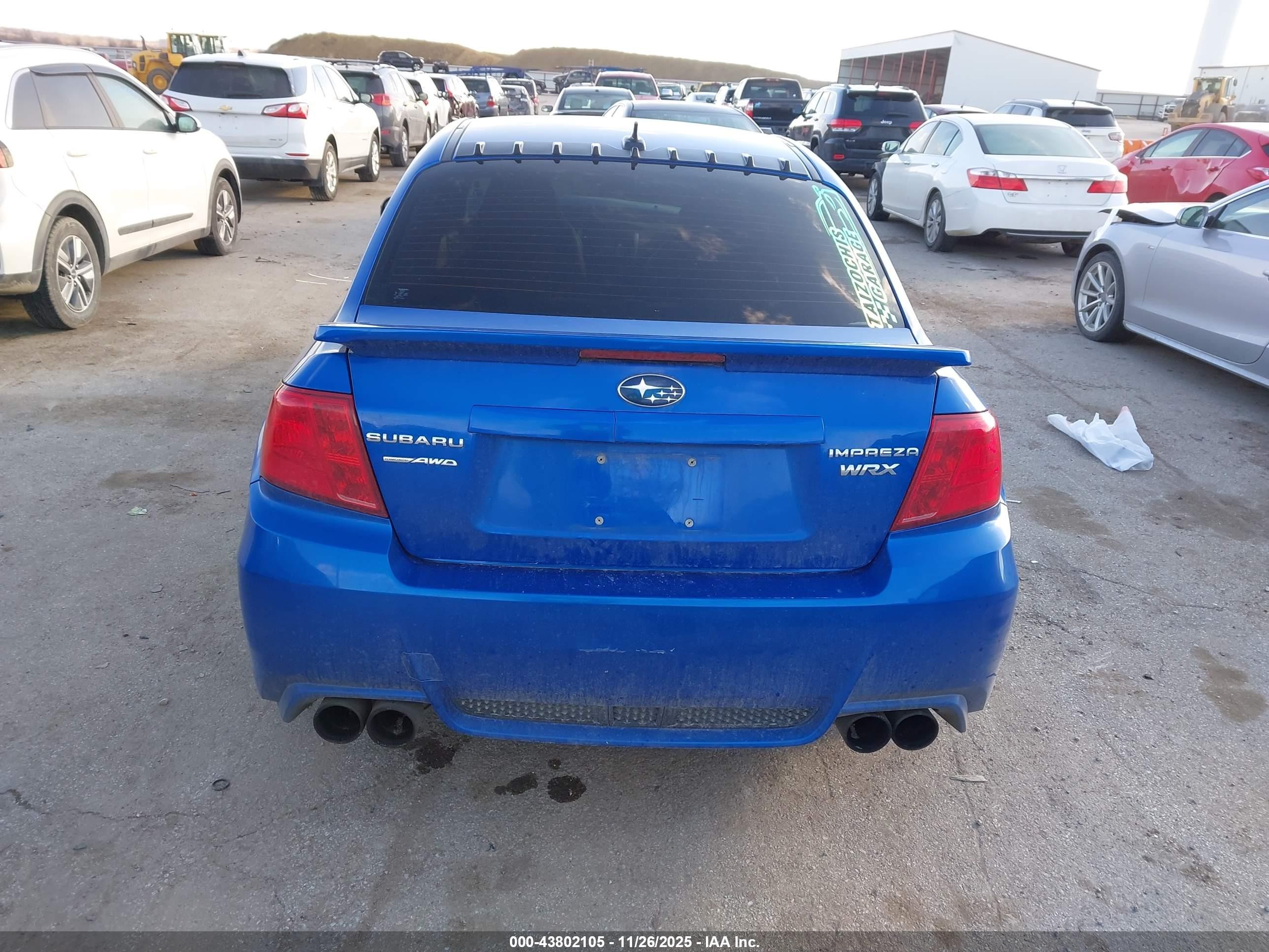 2014 Subaru Impreza Wrx Limited Синий vin: JF1GV7F60EG014943
