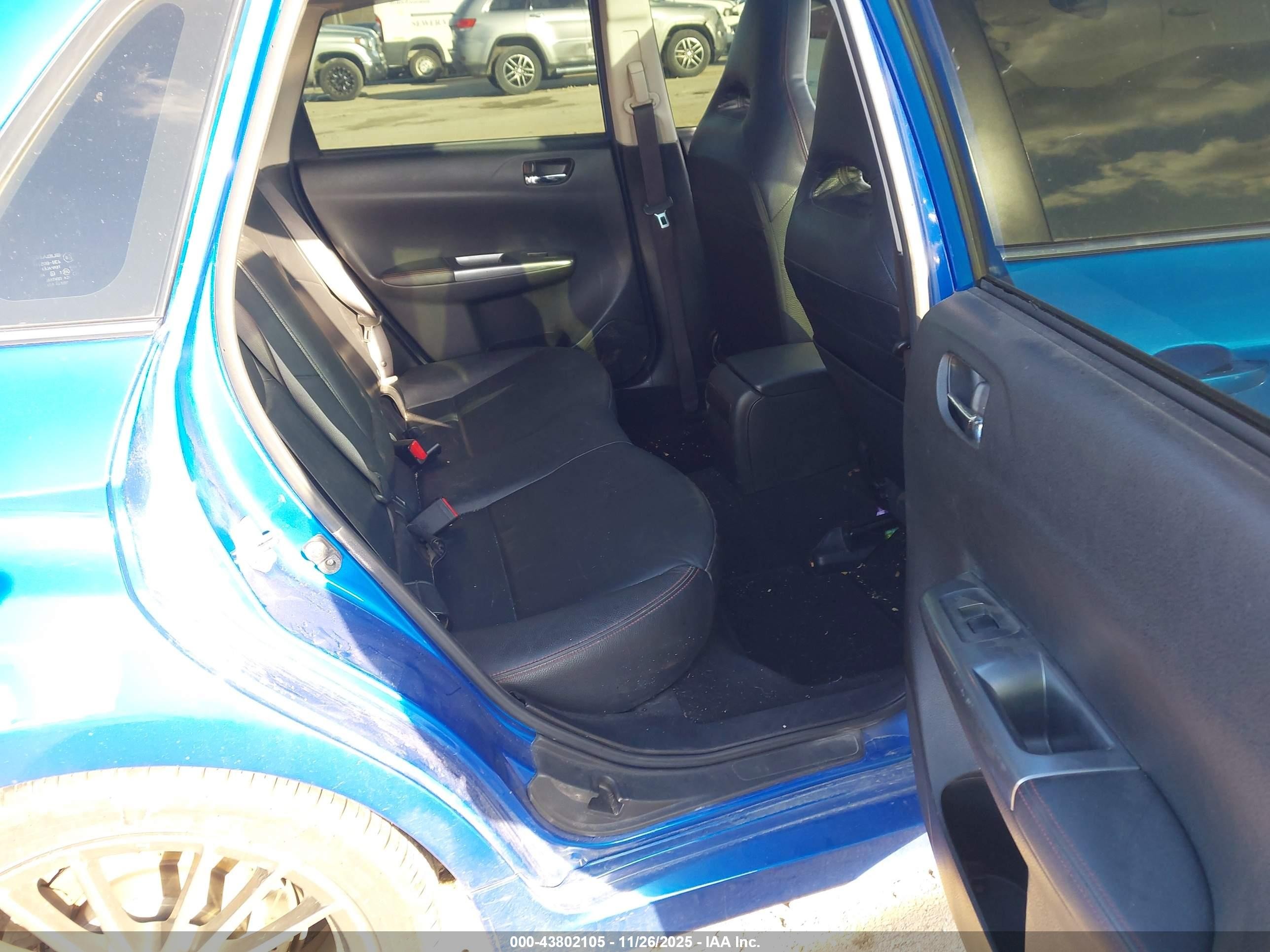 2014 Subaru Impreza Wrx Limited Синий vin: JF1GV7F60EG014943