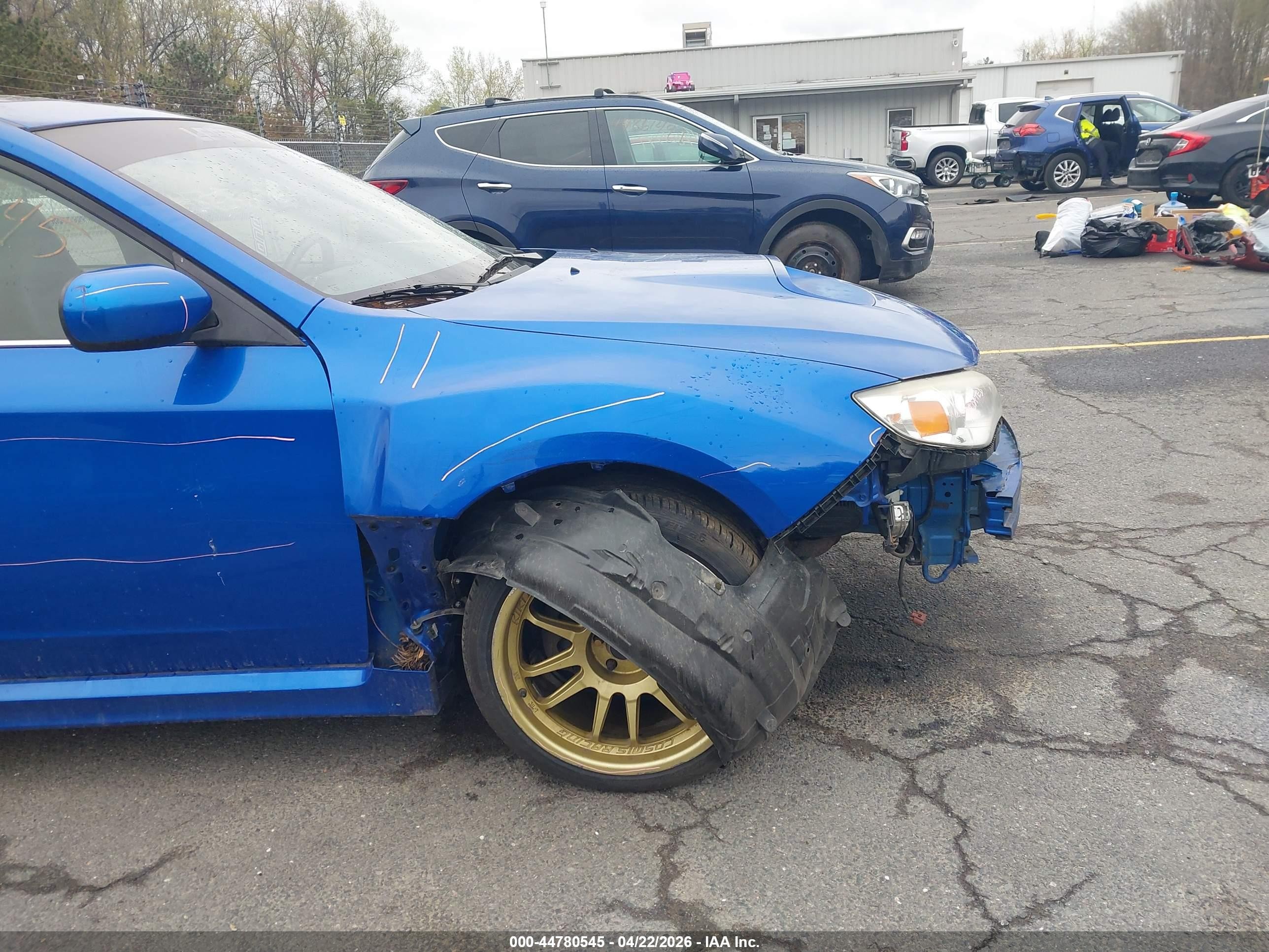 2014 Subaru Impreza Wrx Limited Blue vin: JF1GV7F61EG011694