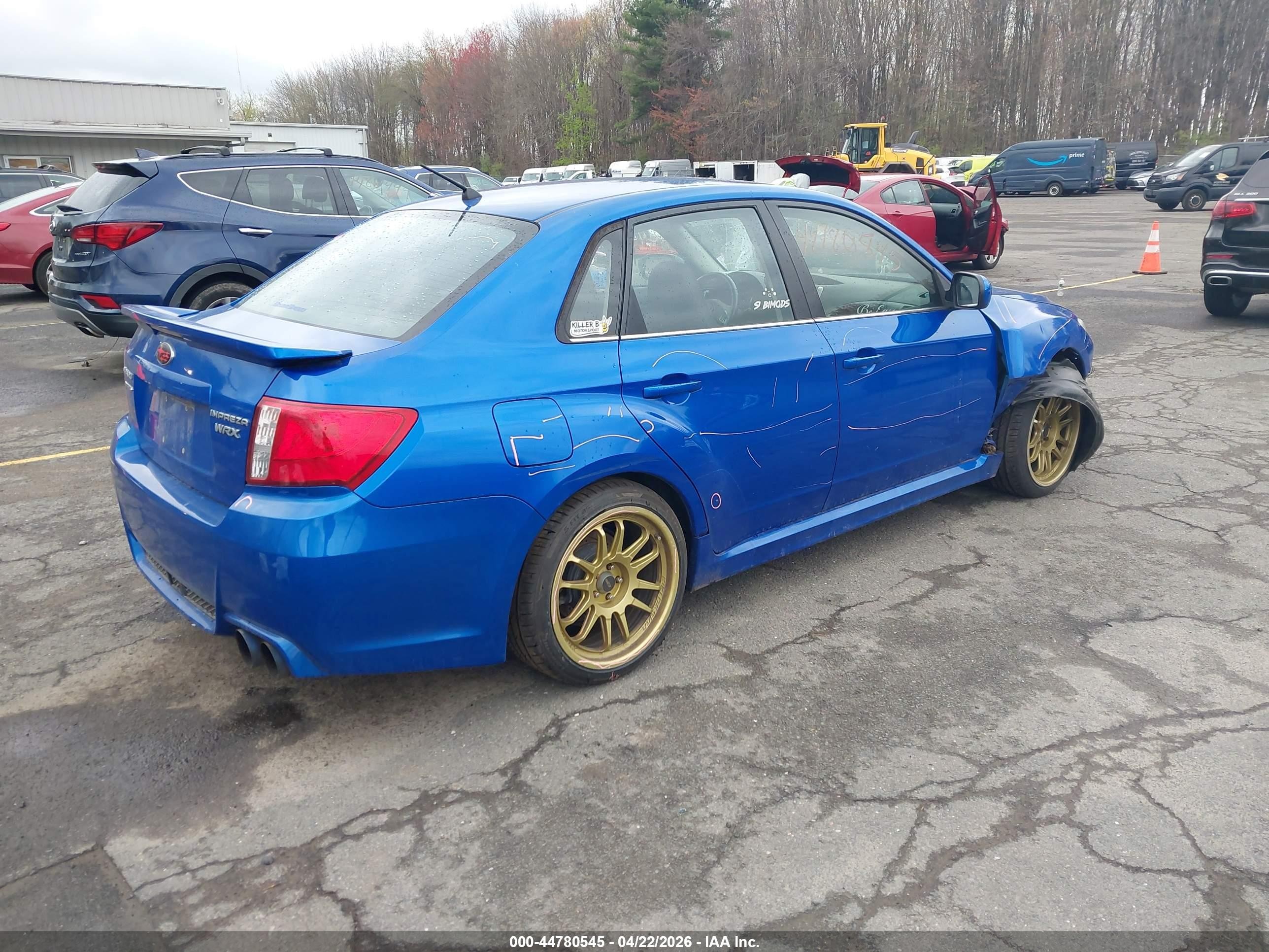 2014 Subaru Impreza Wrx Limited Blue vin: JF1GV7F61EG011694