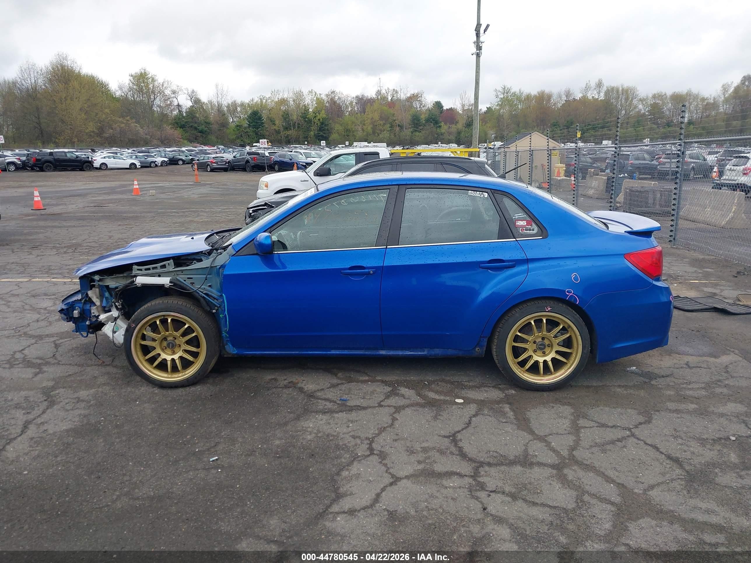 2014 Subaru Impreza Wrx Limited Blue vin: JF1GV7F61EG011694