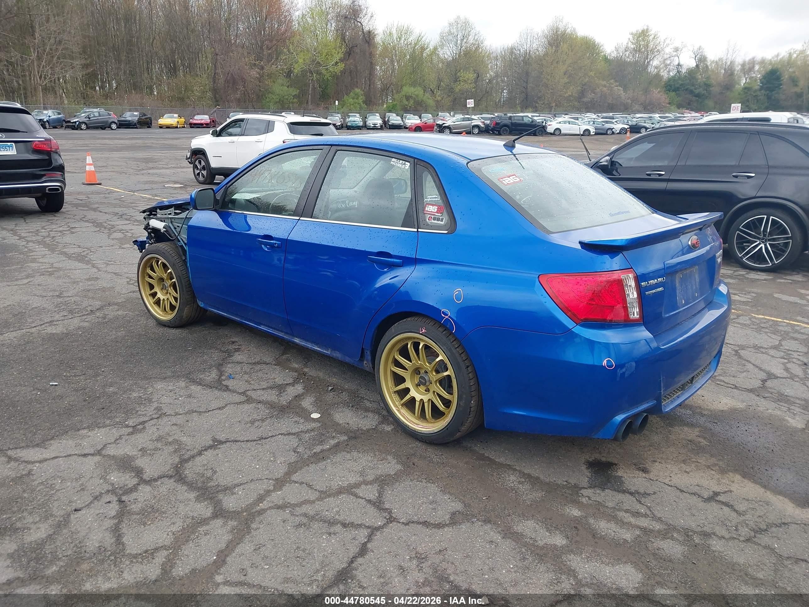 2014 Subaru Impreza Wrx Limited Blue vin: JF1GV7F61EG011694