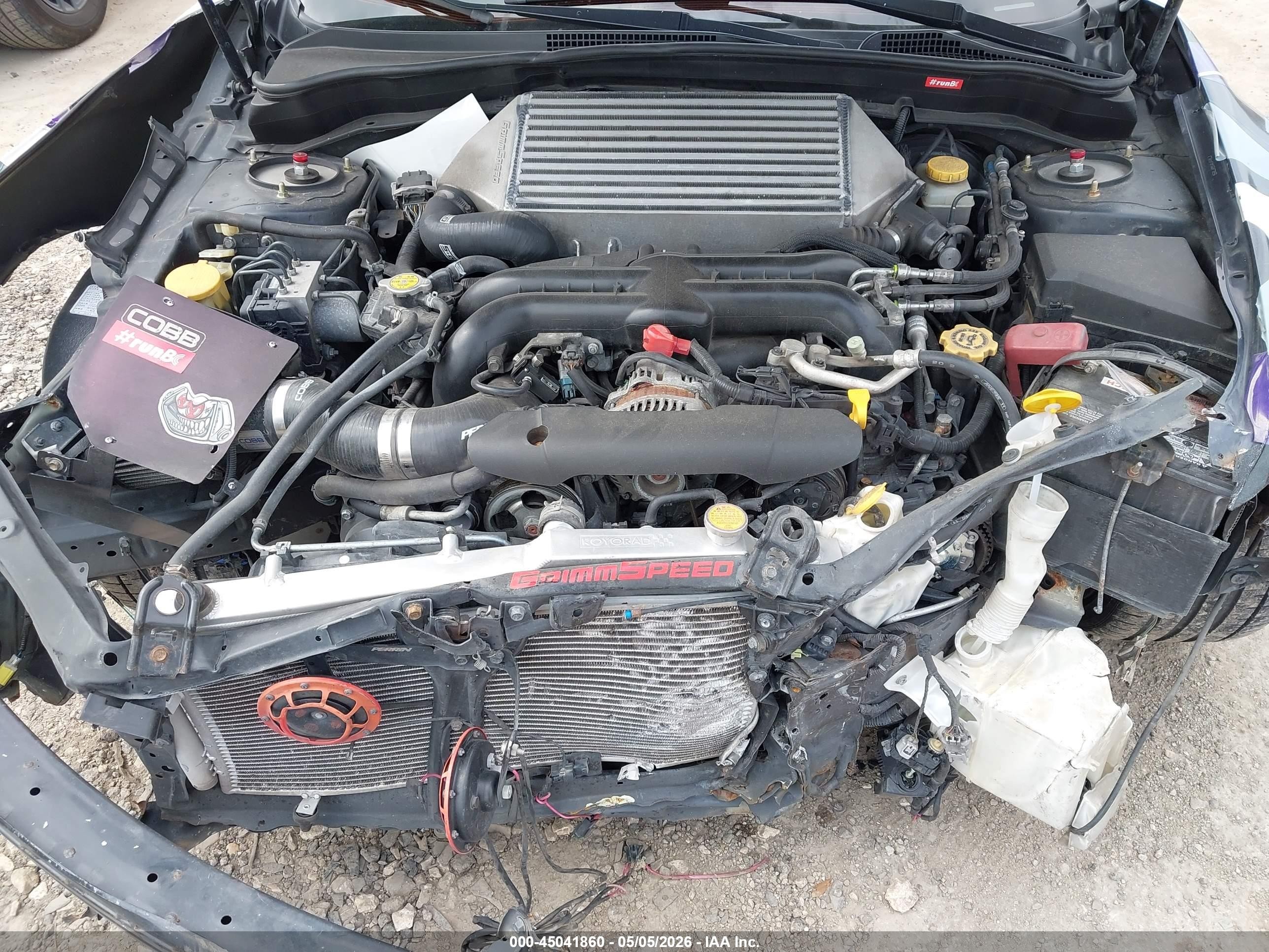 2013 Subaru Impreza Wrx Limited Серый vin: JF1GV7F62DG024209
