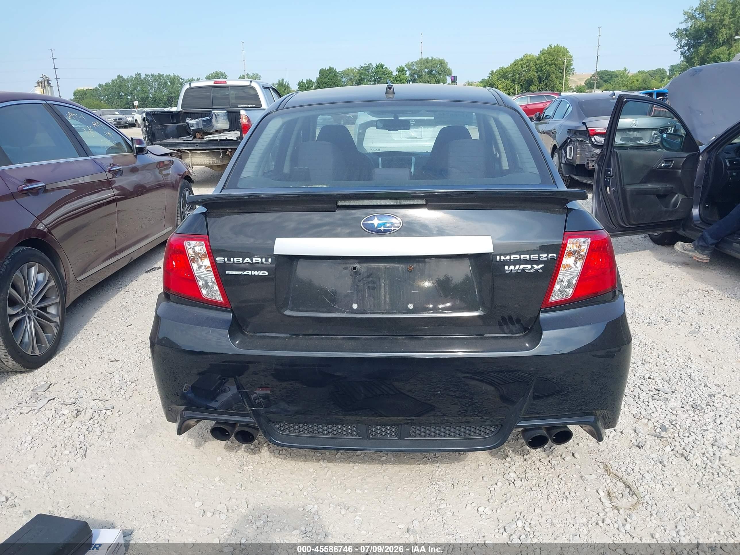 2011 Subaru Impreza Wrx Premium Black vin: JF1GV7F64BG505317