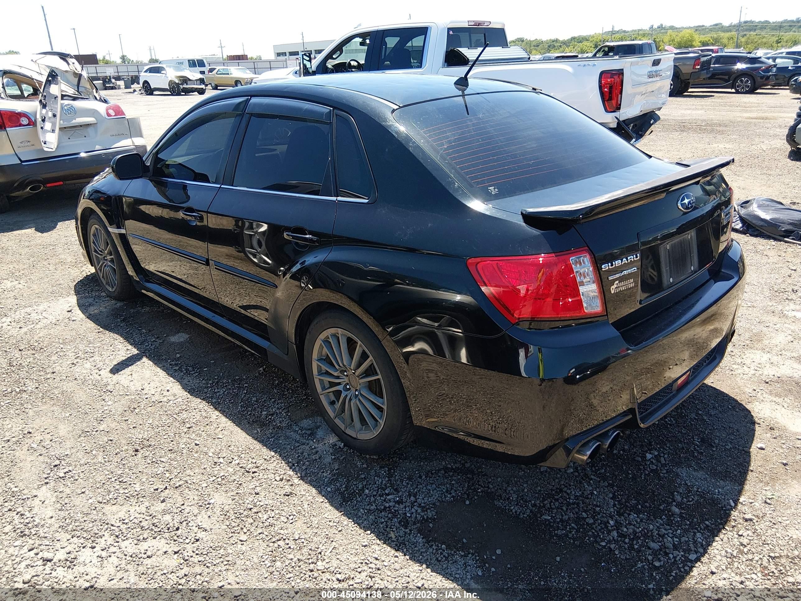 2012 Subaru Impreza Wrx Limited Черный vin: JF1GV7F64CG017339