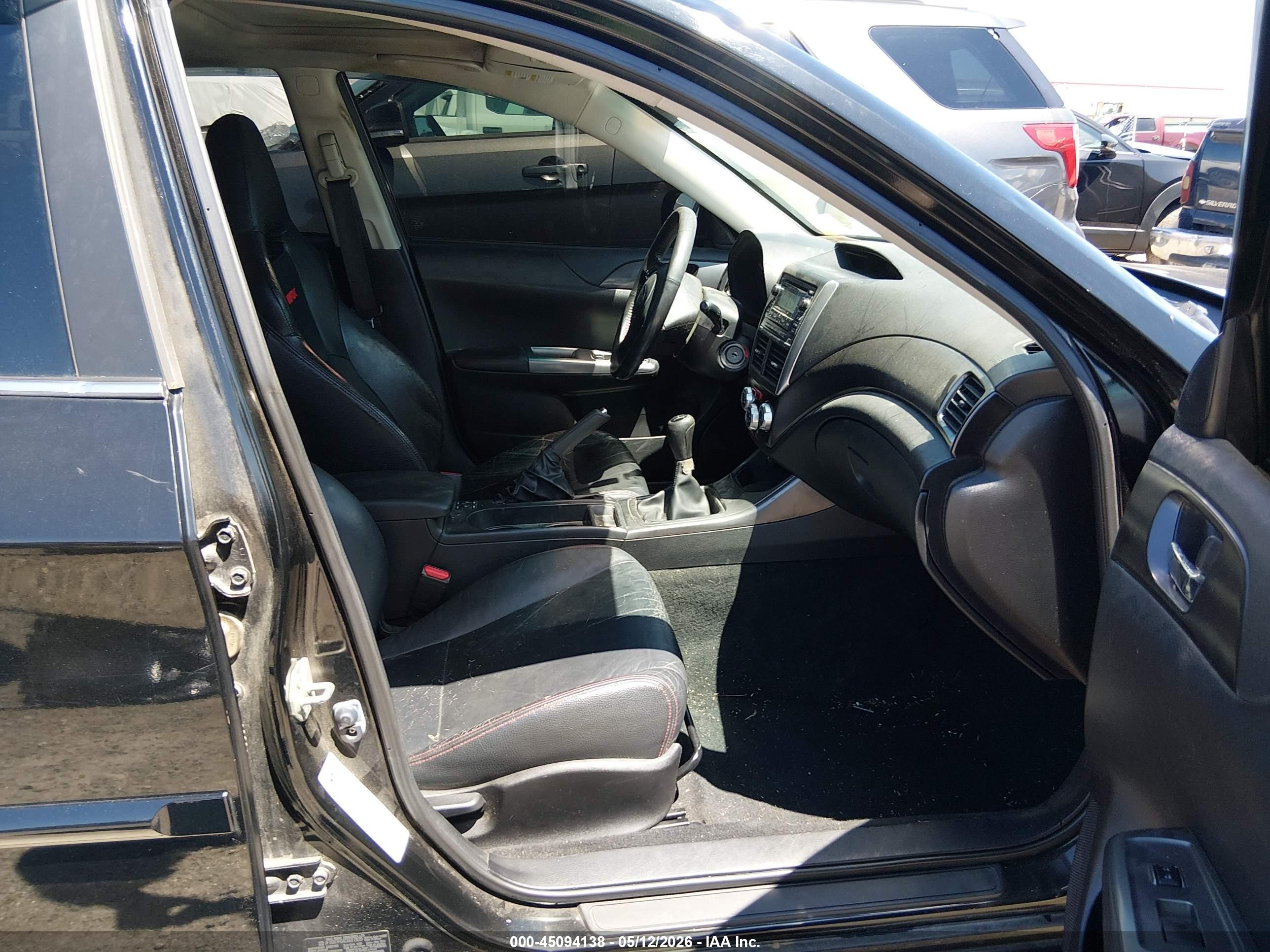 2012 Subaru Impreza Wrx Limited Черный vin: JF1GV7F64CG017339