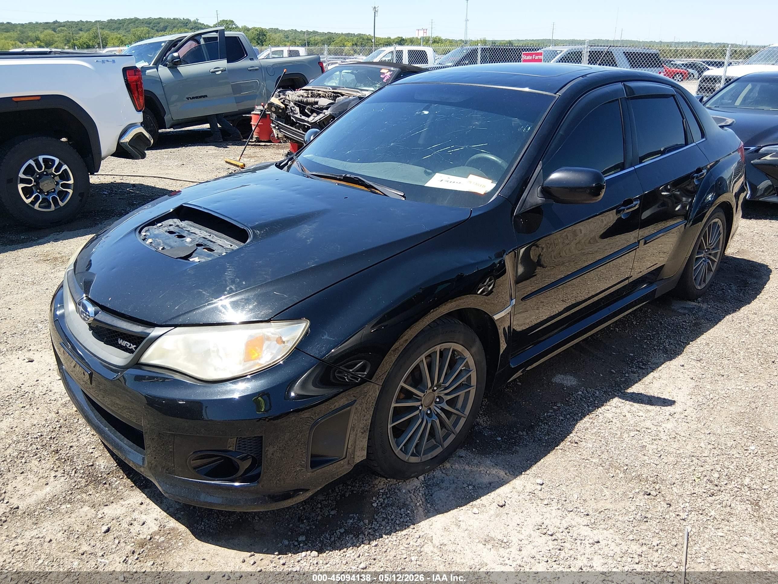 2012 Subaru Impreza Wrx Limited Черный vin: JF1GV7F64CG017339