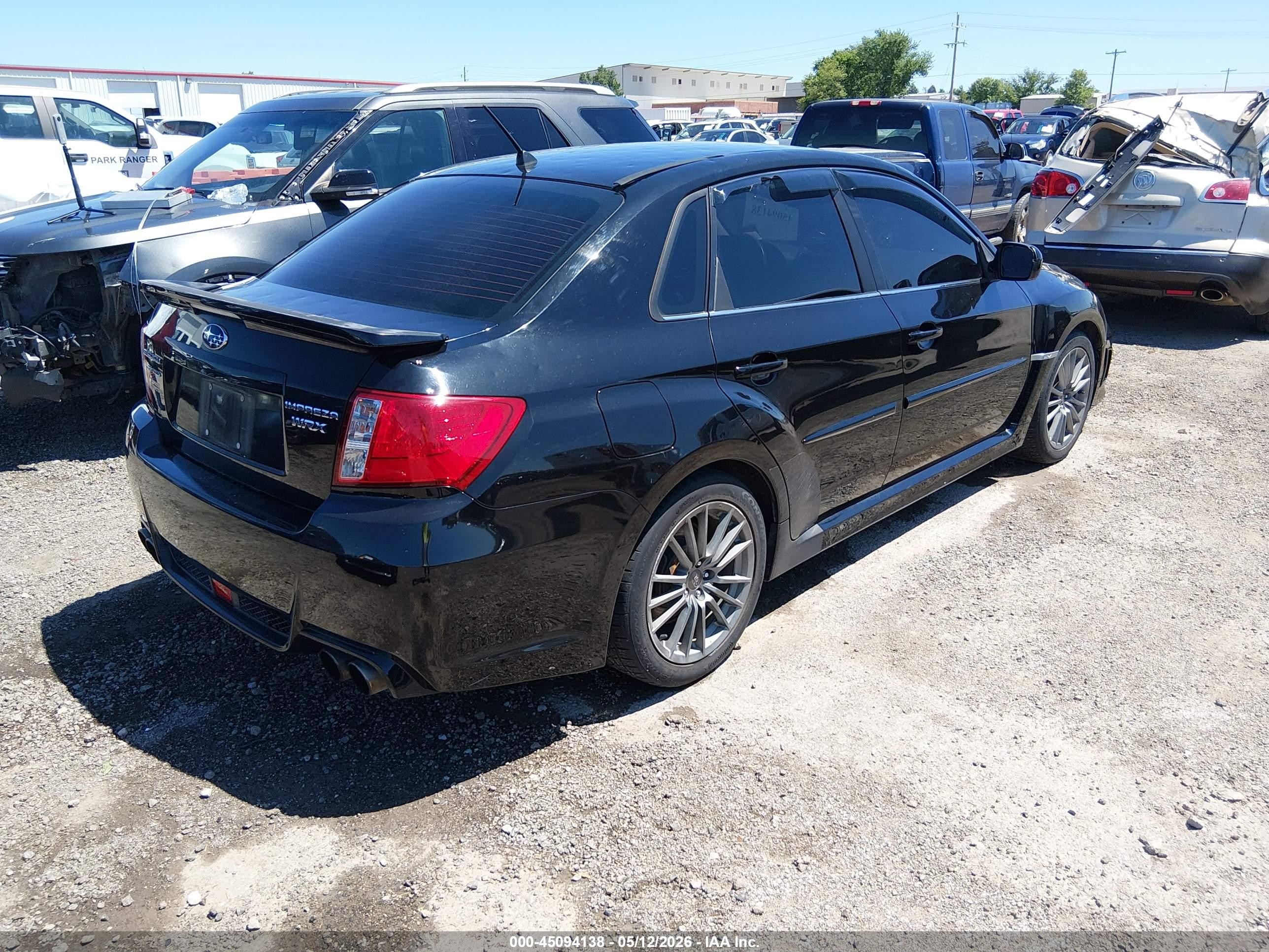 2012 Subaru Impreza Wrx Limited Черный vin: JF1GV7F64CG017339