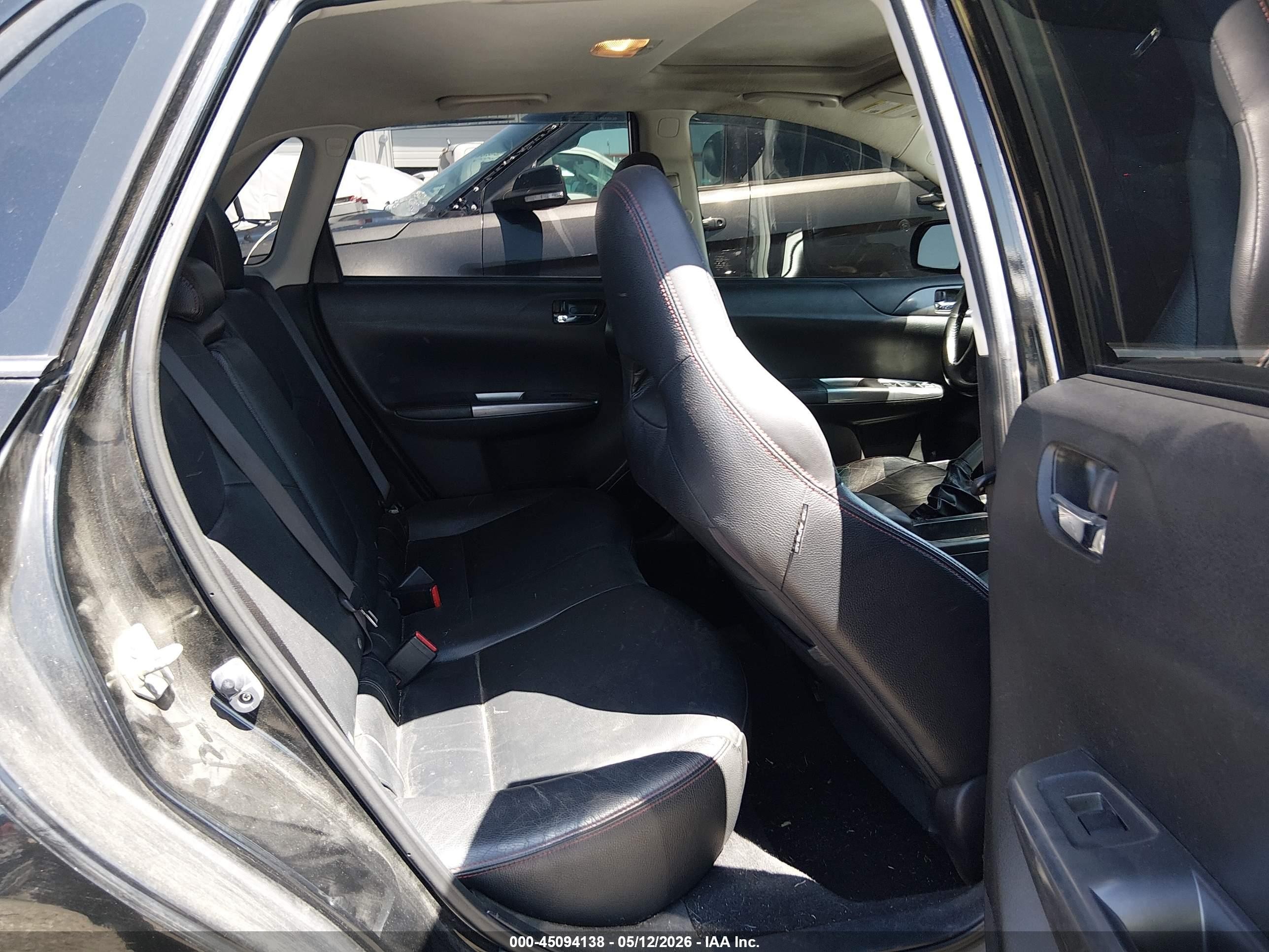2012 Subaru Impreza Wrx Limited Черный vin: JF1GV7F64CG017339