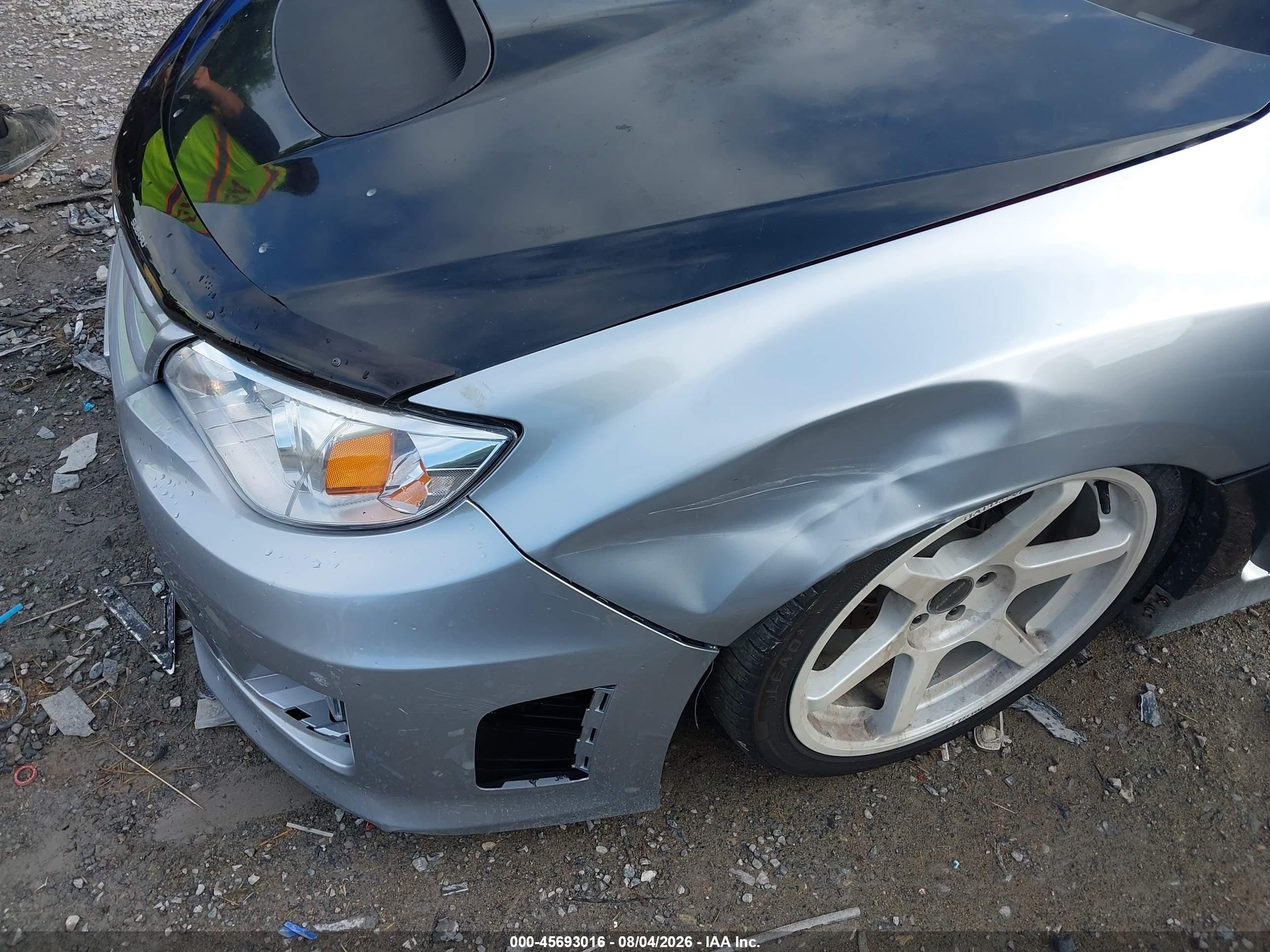 2014 Subaru Impreza Wrx Limited Серебряный vin: JF1GV7F64EG004352