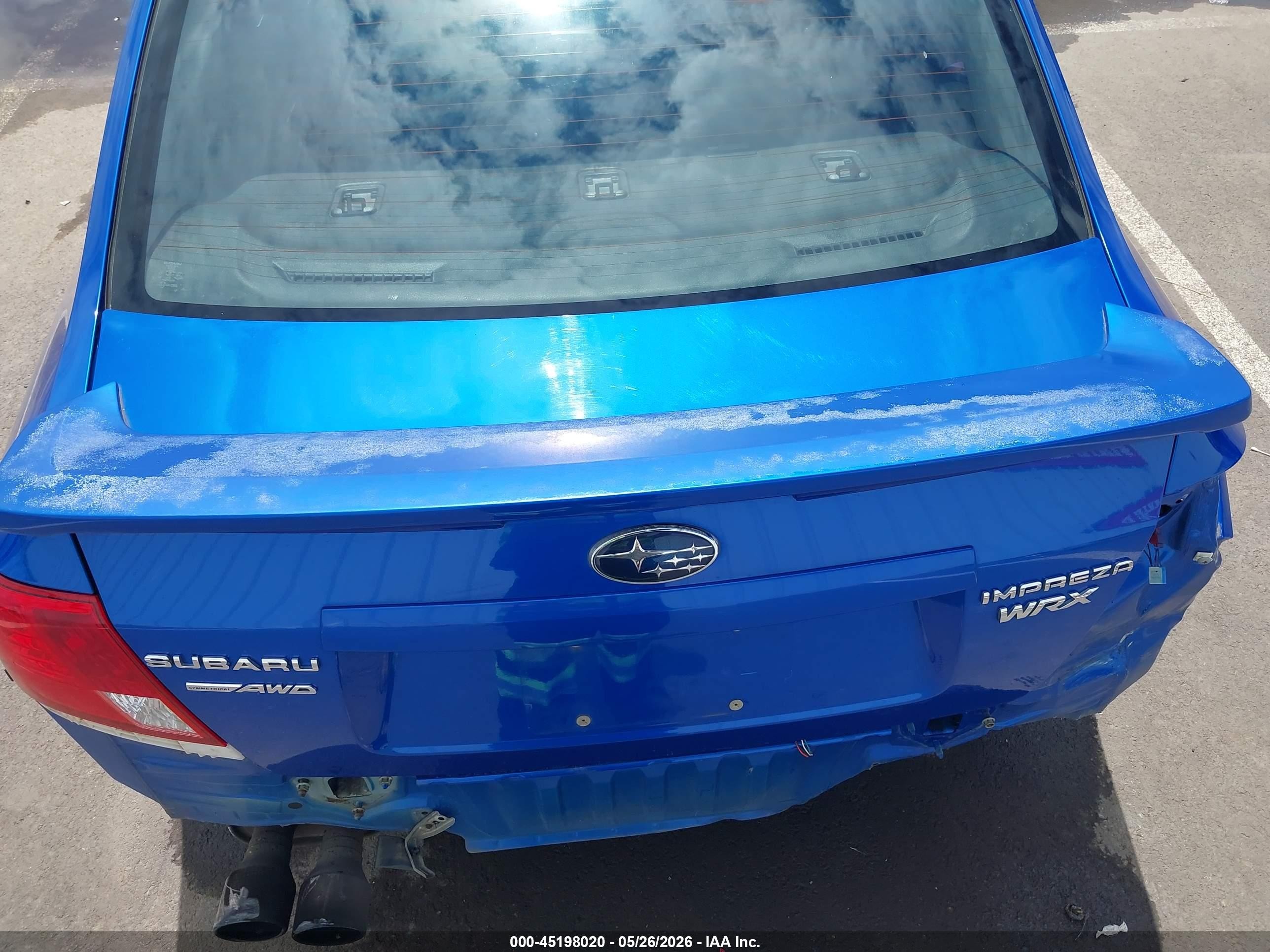 2013 Subaru Impreza Wrx Premium Blue vin: JF1GV7F65DG024852