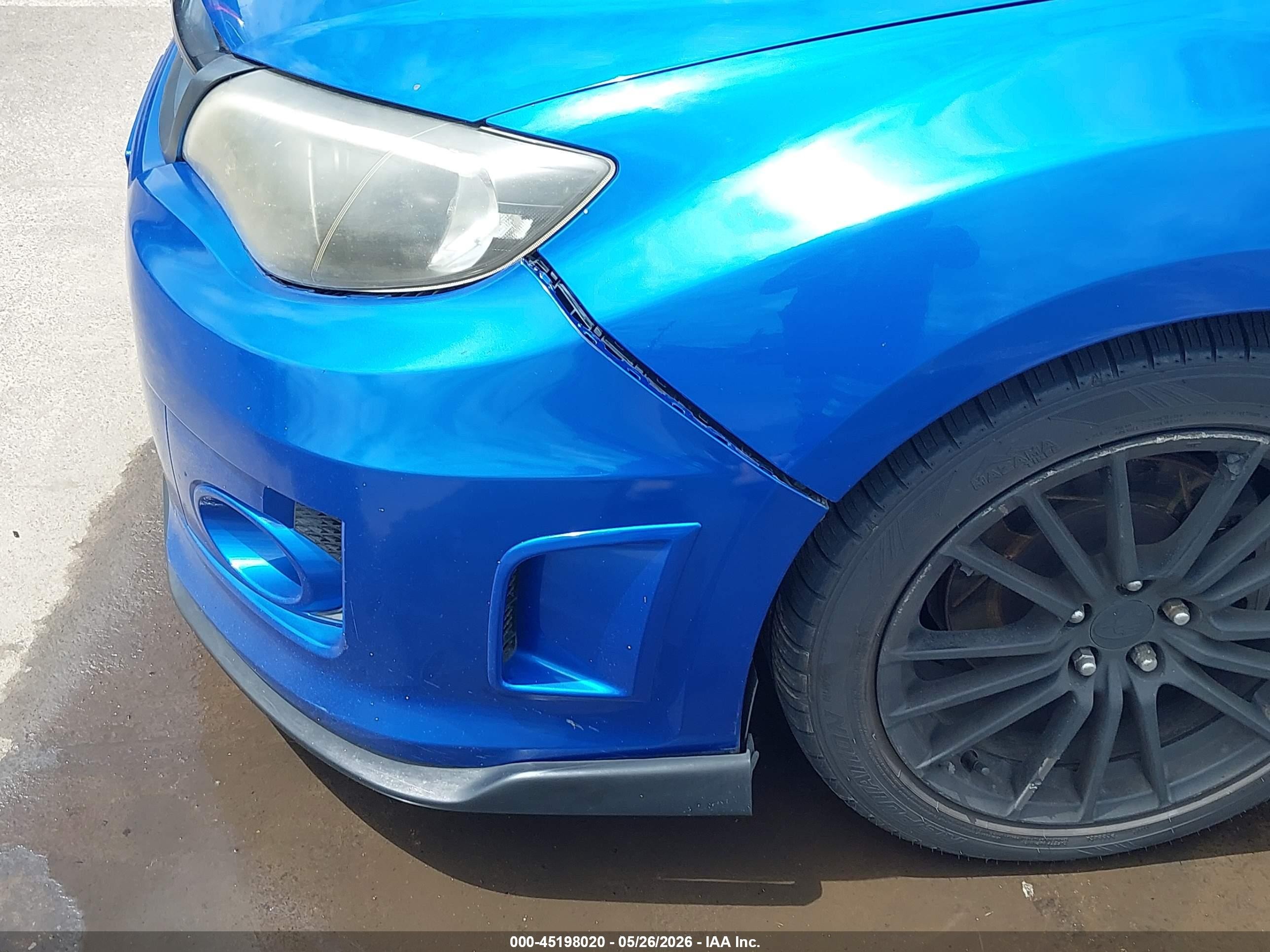 2013 Subaru Impreza Wrx Premium Blue vin: JF1GV7F65DG024852