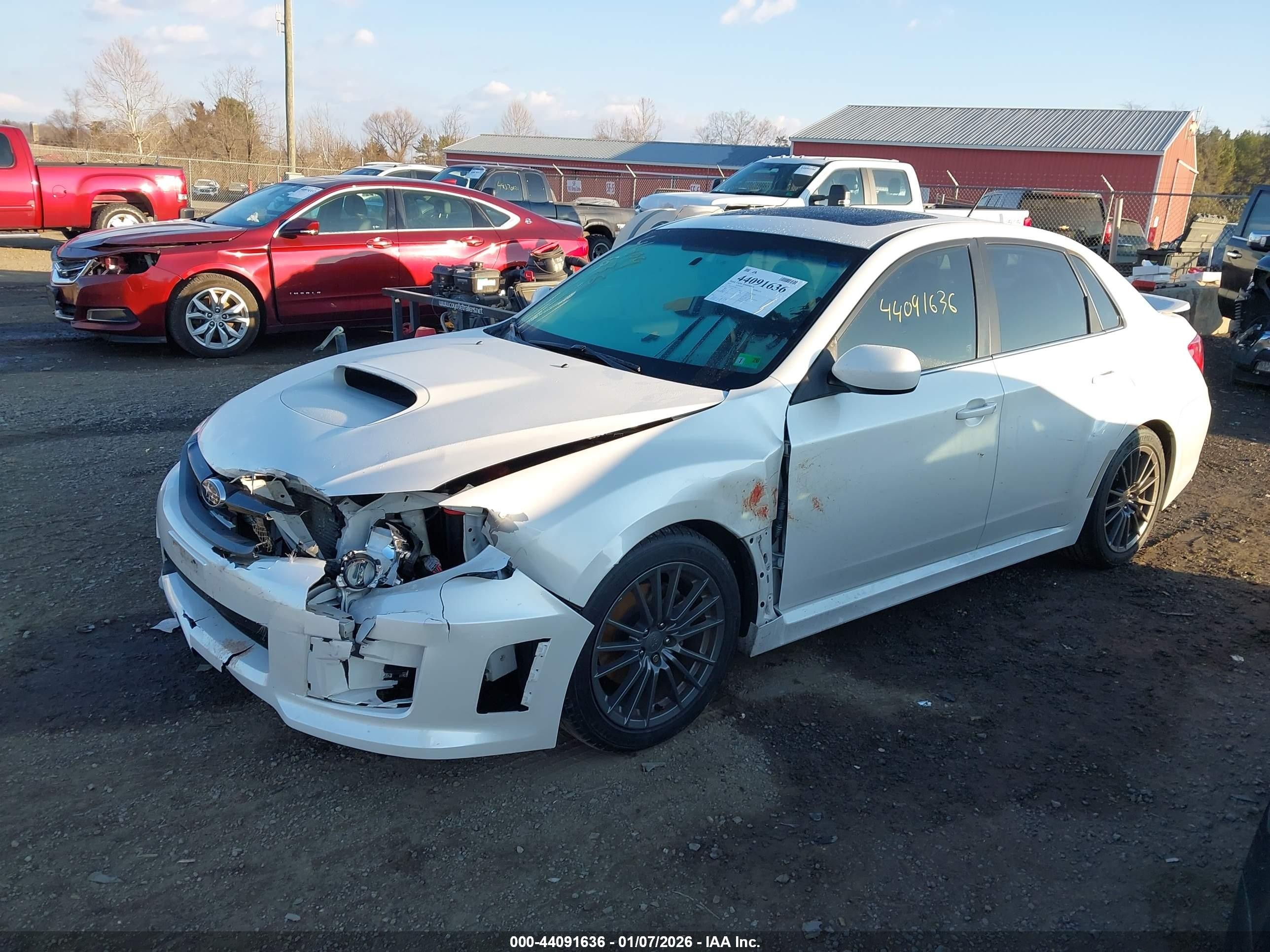 2011 Subaru Impreza Wrx Limited Белый vin: JF1GV7F69BG513977