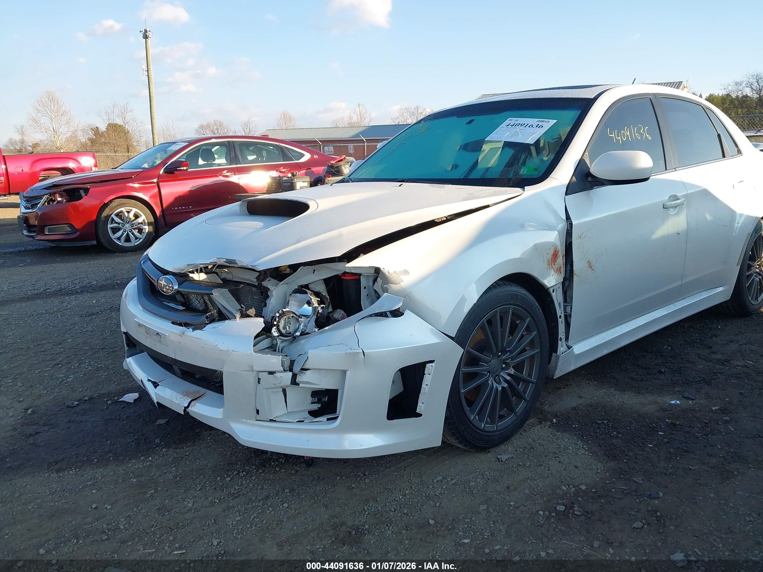 2011 Subaru Impreza Wrx Limited Белый vin: JF1GV7F69BG513977
