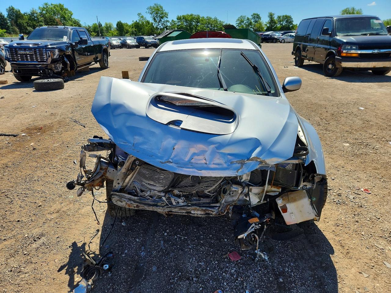 2014 Subaru Impreza Wrx Серебряный vin: JF1GV7F69EG007585