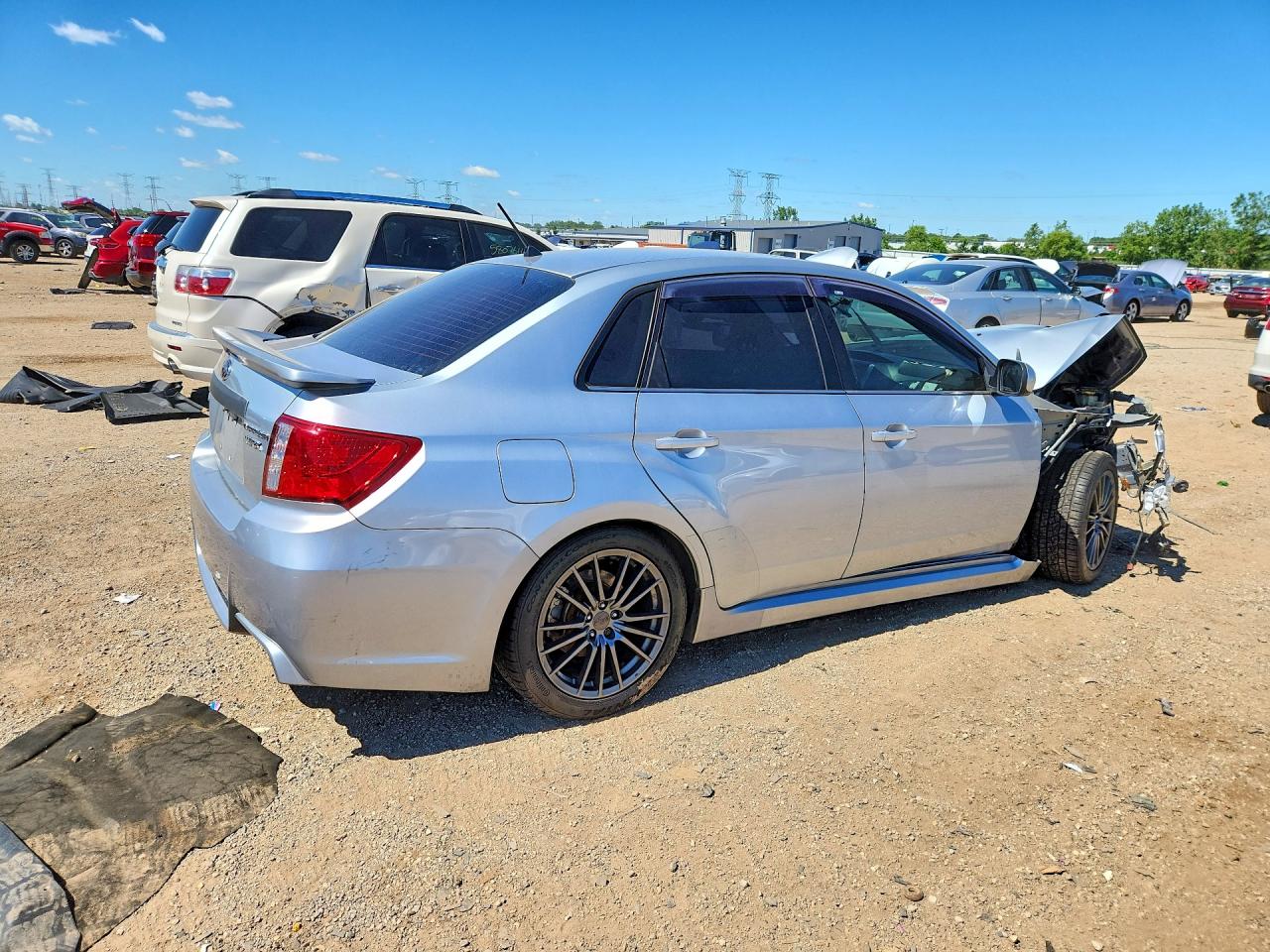2014 Subaru Impreza Wrx Серебряный vin: JF1GV7F69EG007585