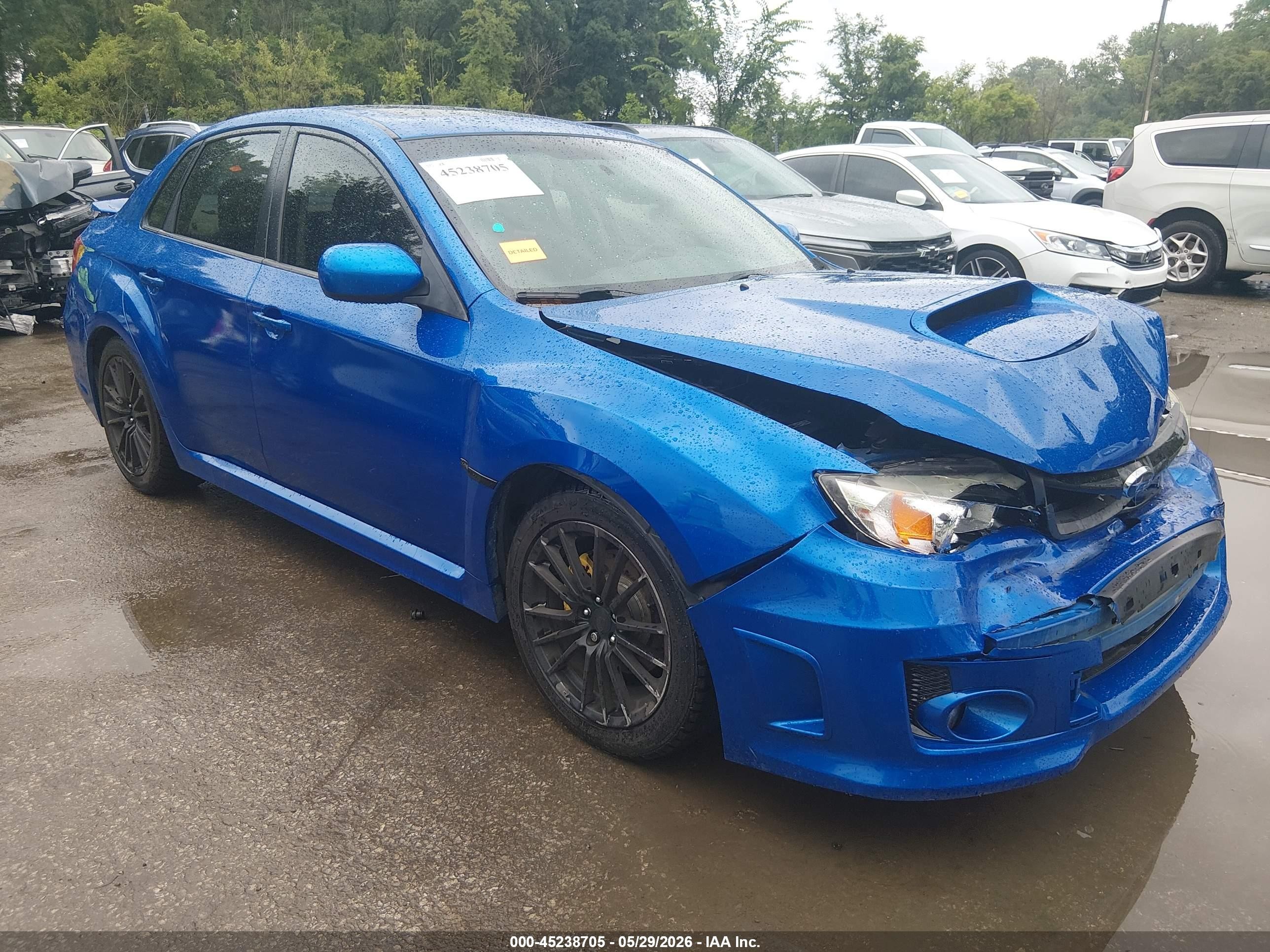 2014 Subaru Impreza Wrx Limited Blue vin: JF1GV7F69EG015962