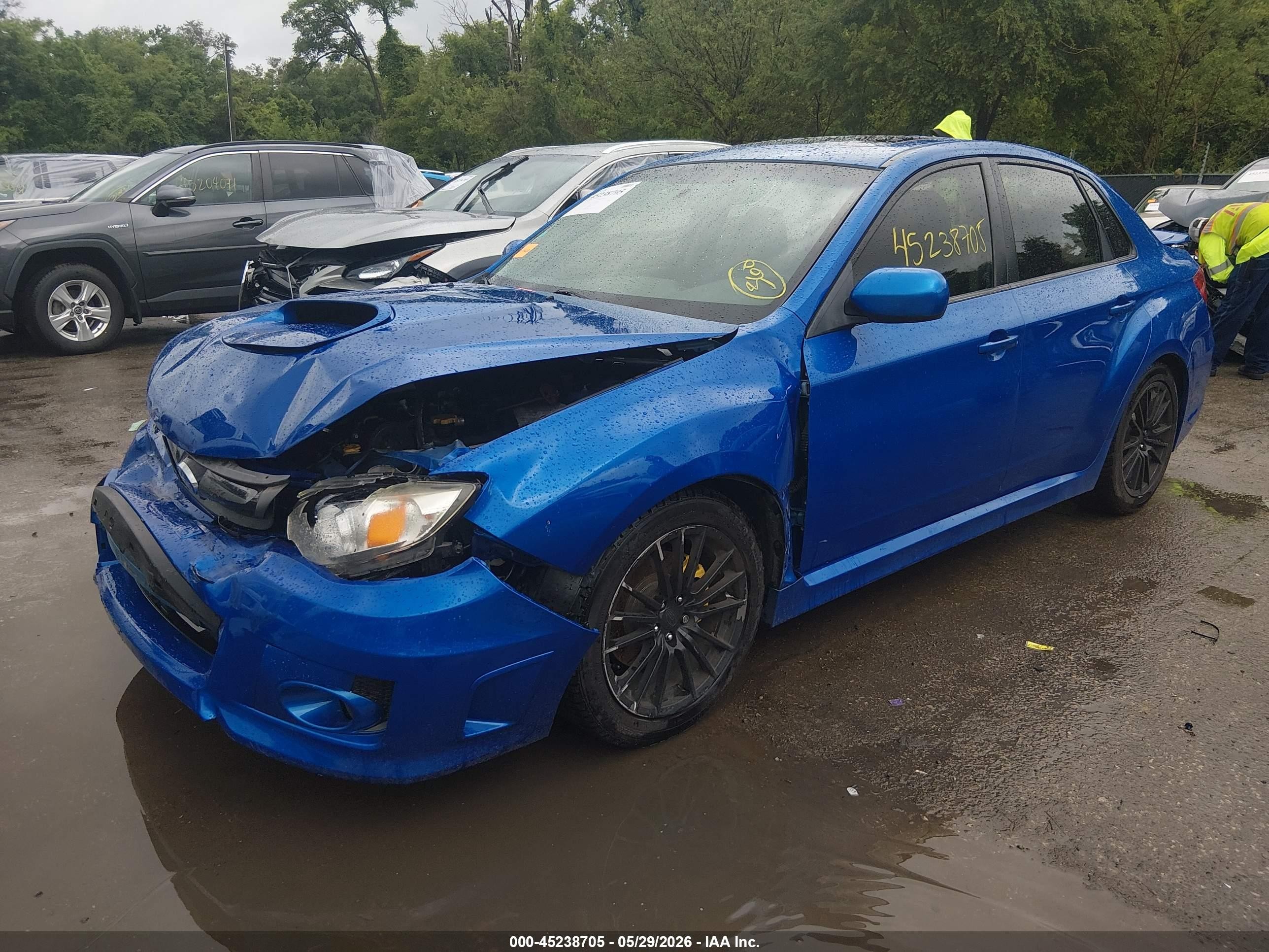 2014 Subaru Impreza Wrx Limited Blue vin: JF1GV7F69EG015962