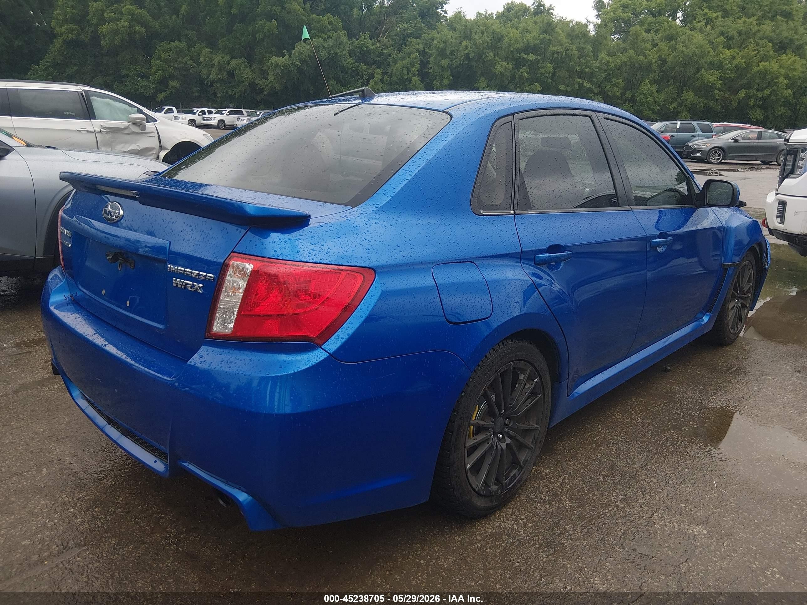 2014 Subaru Impreza Wrx Limited Blue vin: JF1GV7F69EG015962