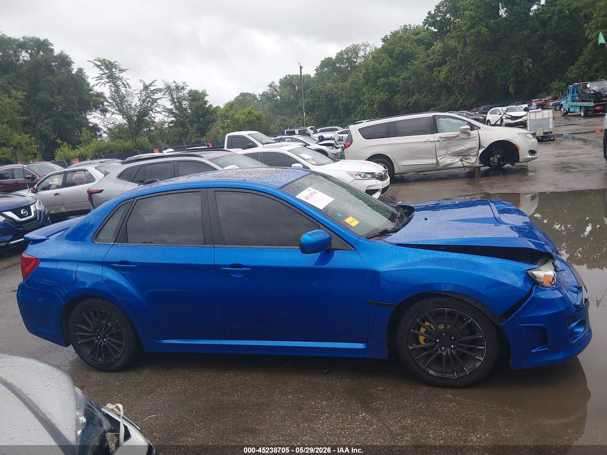 2014 Subaru Impreza Wrx Limited Blue vin: JF1GV7F69EG015962