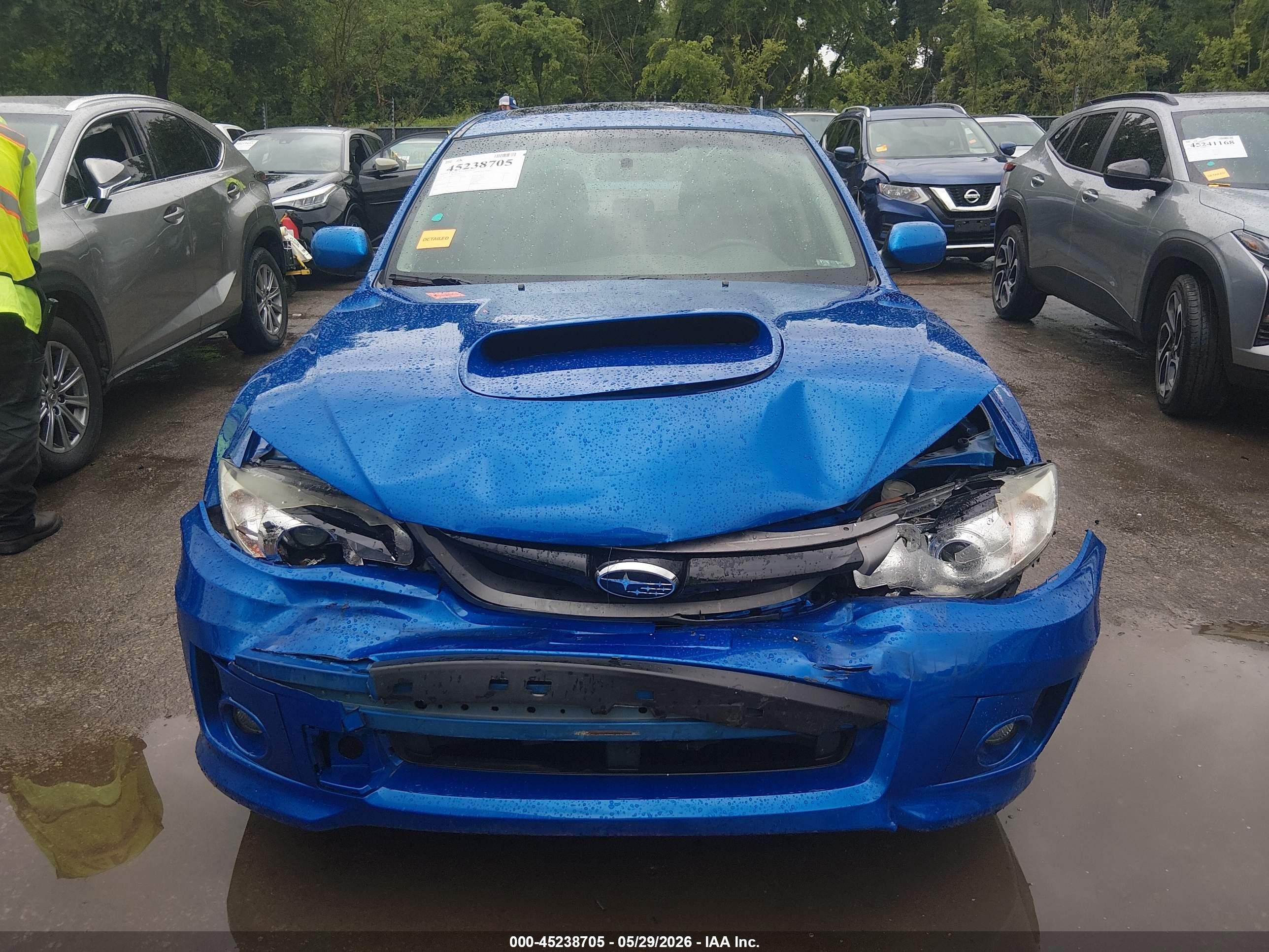 2014 Subaru Impreza Wrx Limited Blue vin: JF1GV7F69EG015962