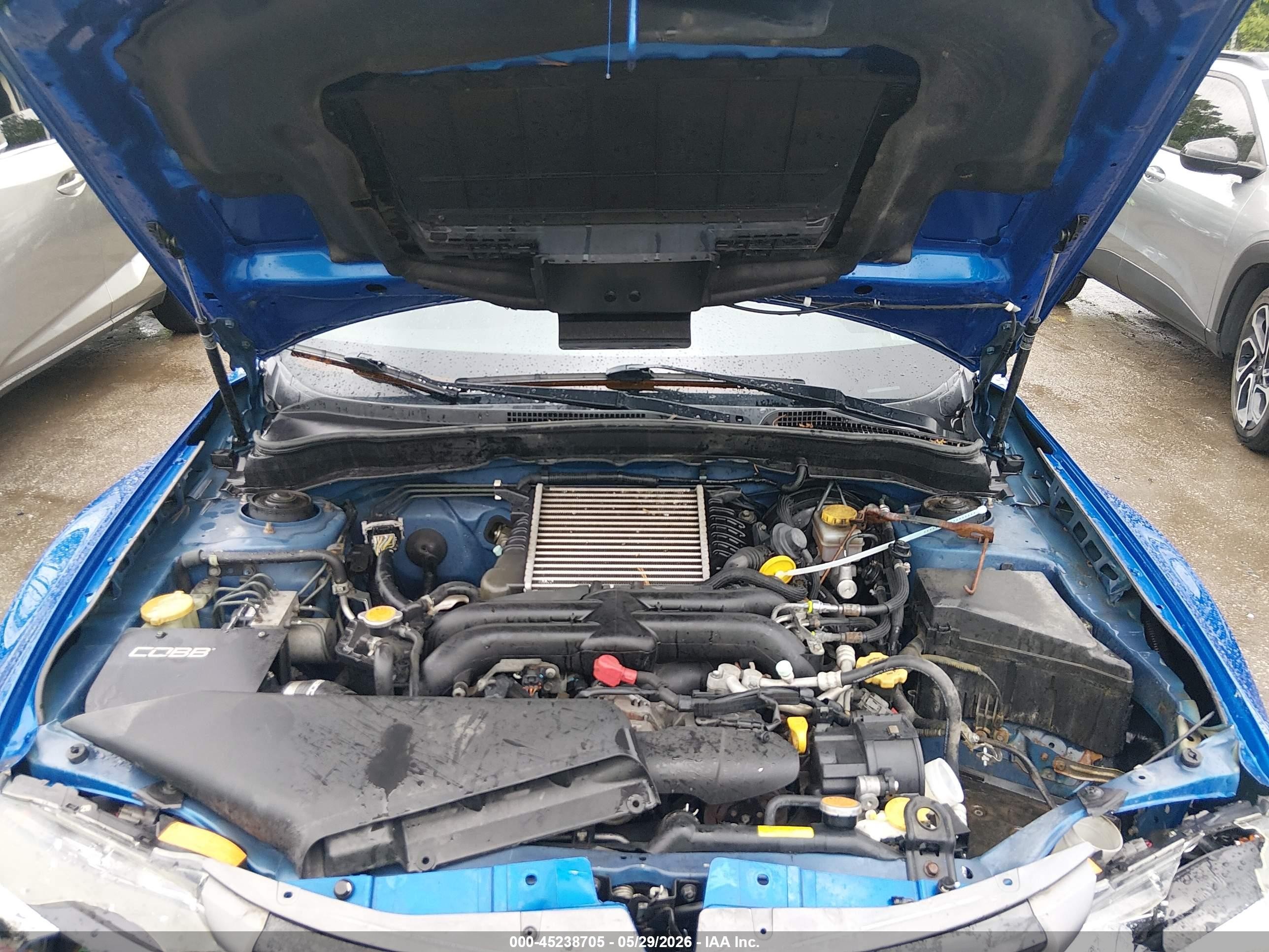 2014 Subaru Impreza Wrx Limited Blue vin: JF1GV7F69EG015962