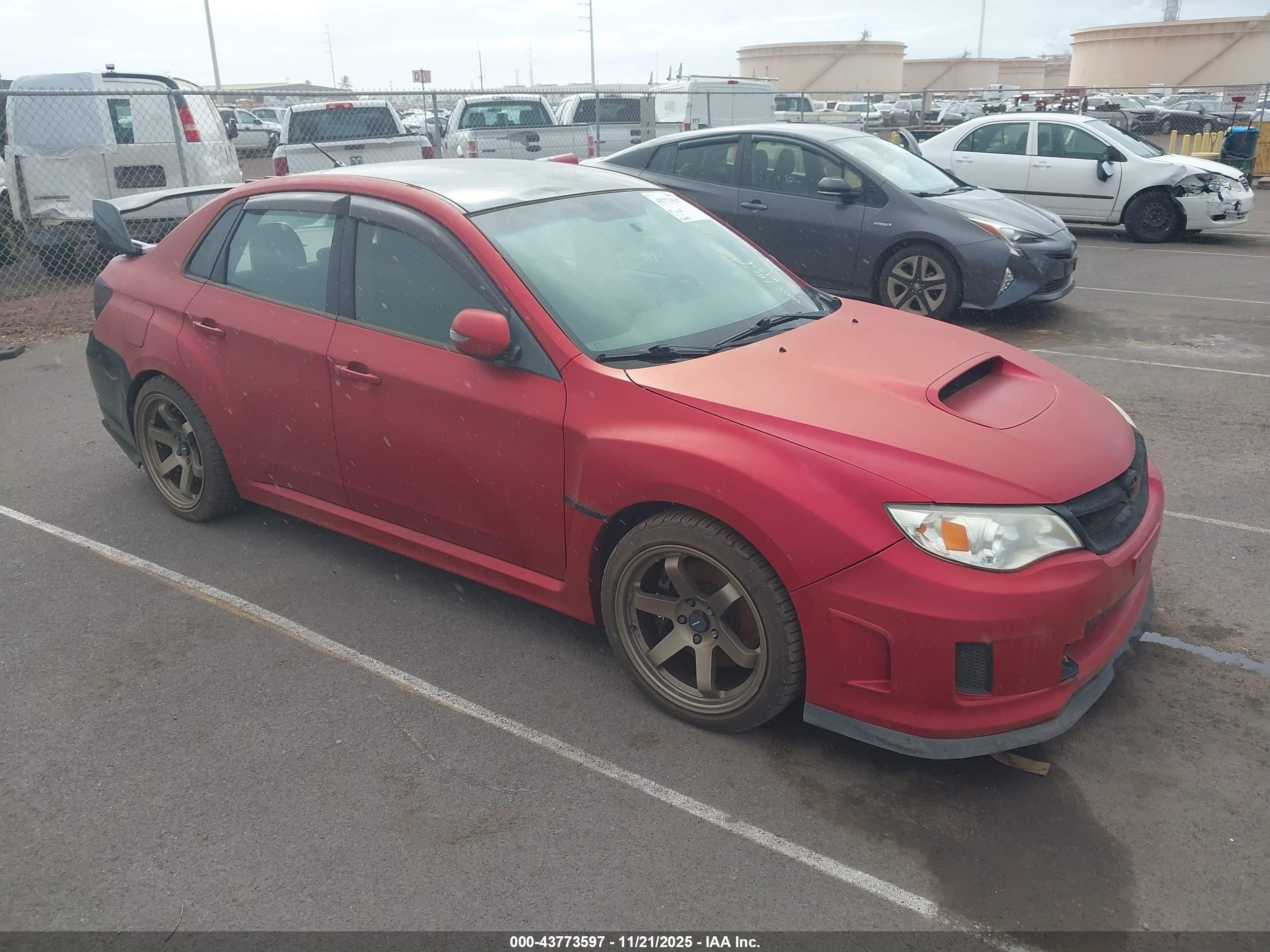 2014 Subaru Impreza Wrx Sti Красный vin: JF1GV8J60EL015997