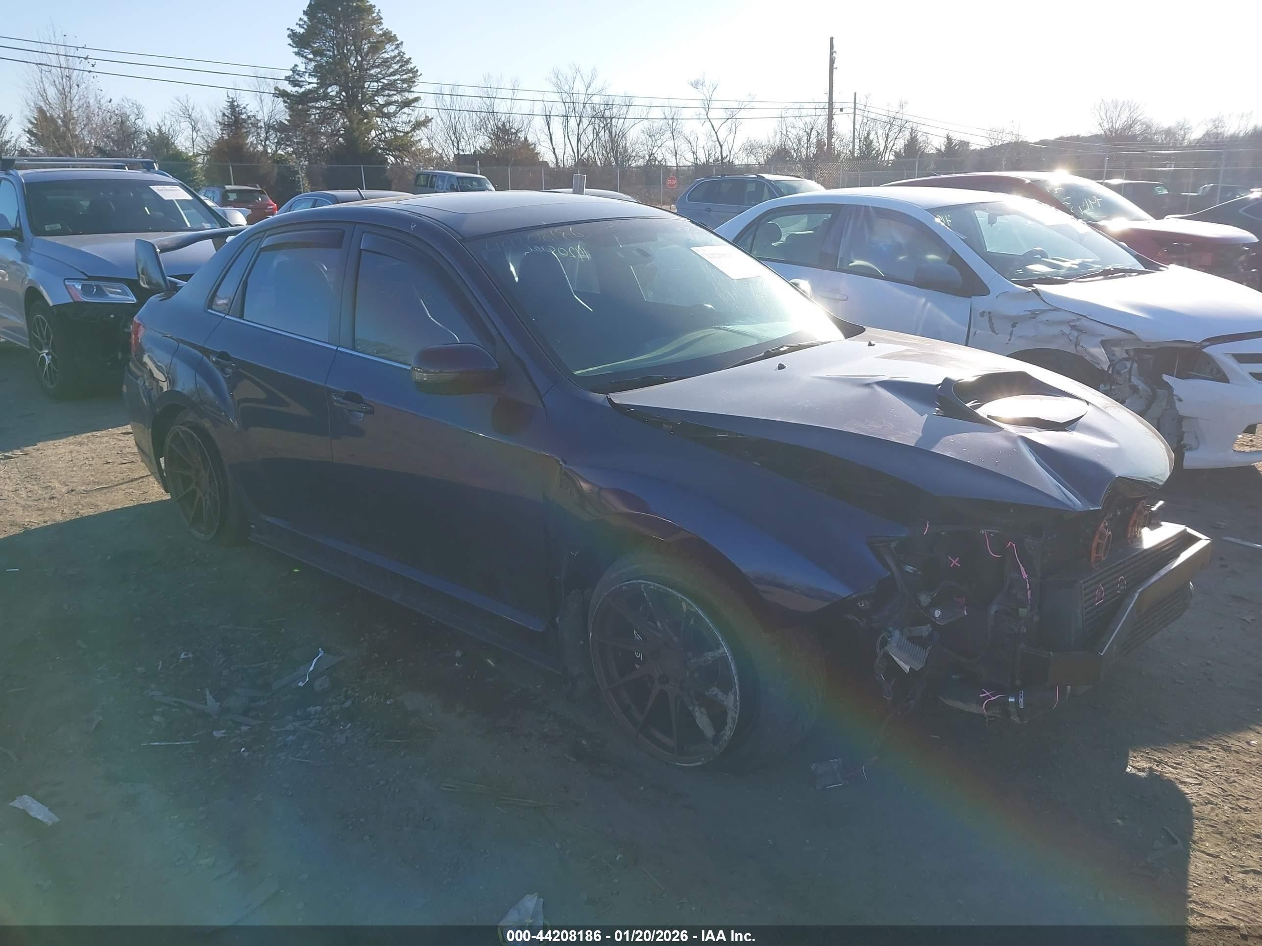 2012 Subaru Impreza Wrx Sti Limited Blue vin: JF1GV8J62CL021684