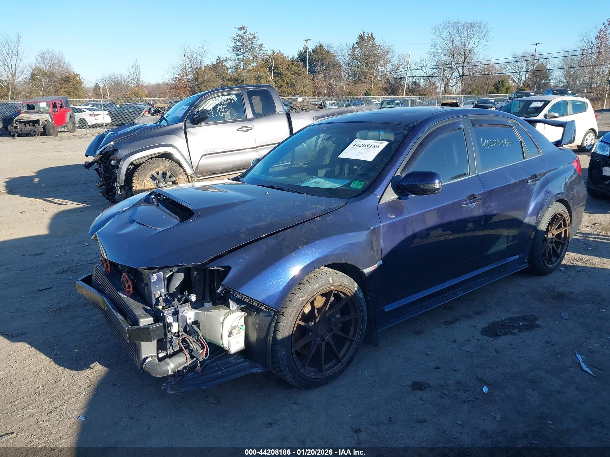 2012 Subaru Impreza Wrx Sti Limited Blue vin: JF1GV8J62CL021684